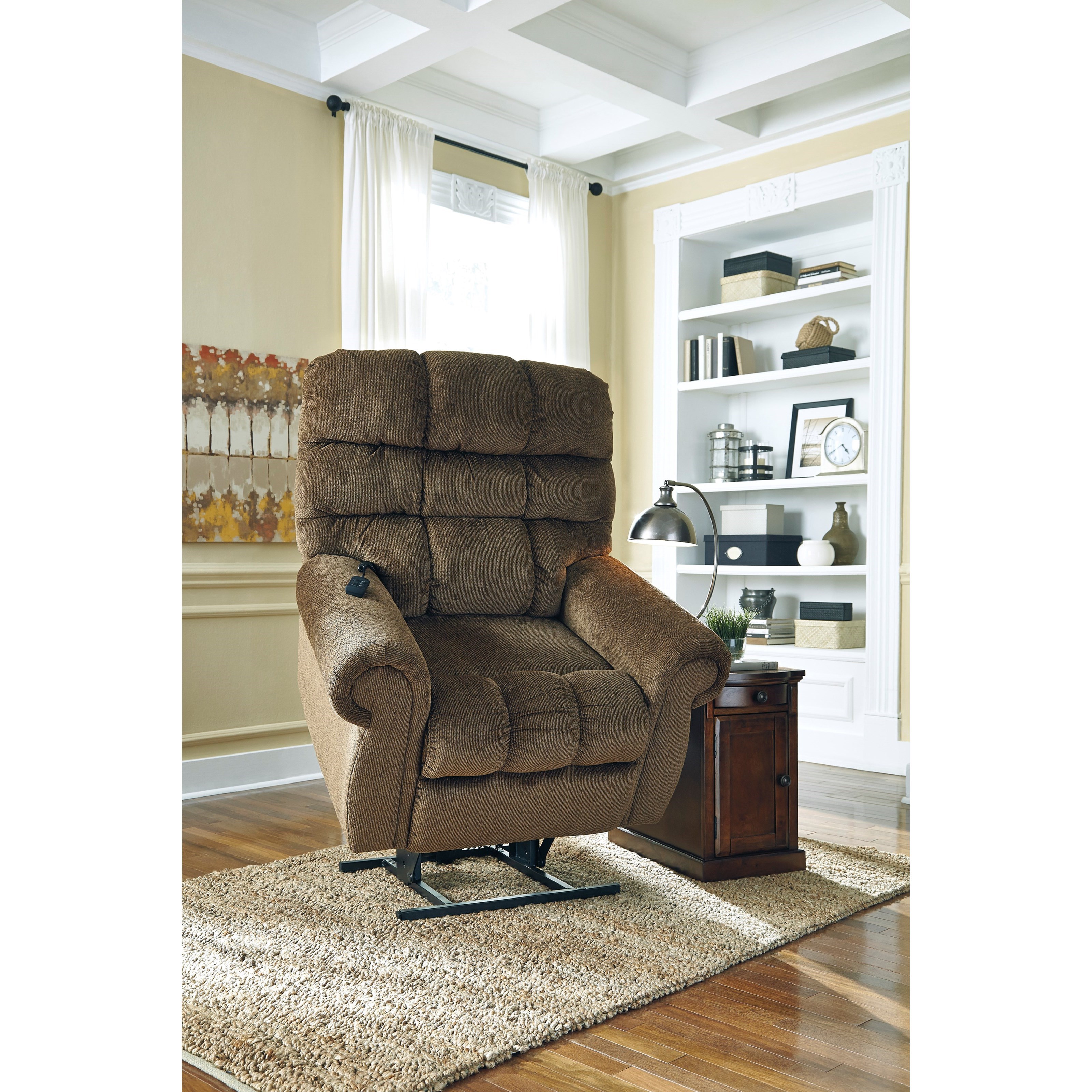 Signature design by ashley ernestine power deals lift recliner