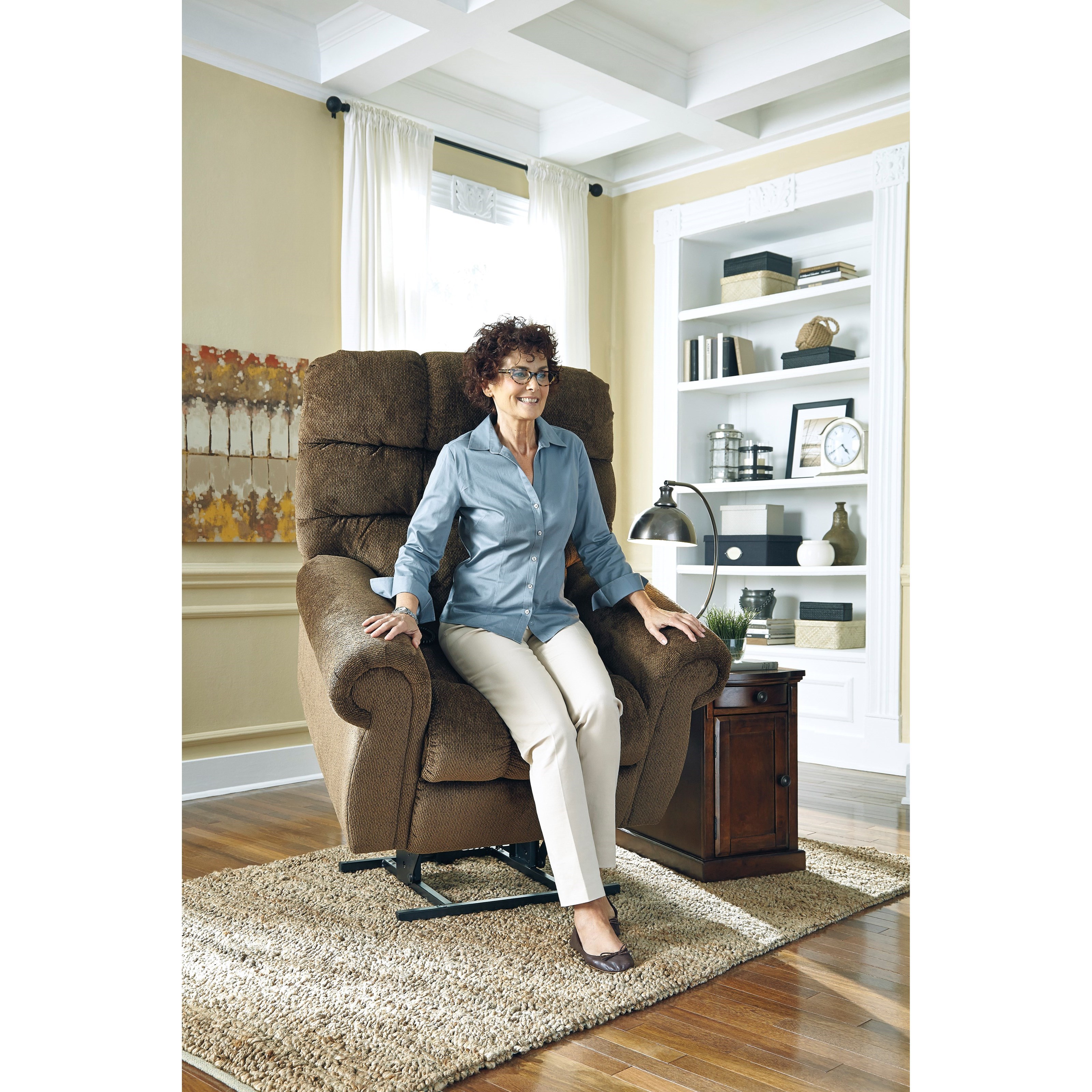 Signature design by ashley ernestine power deals lift recliner