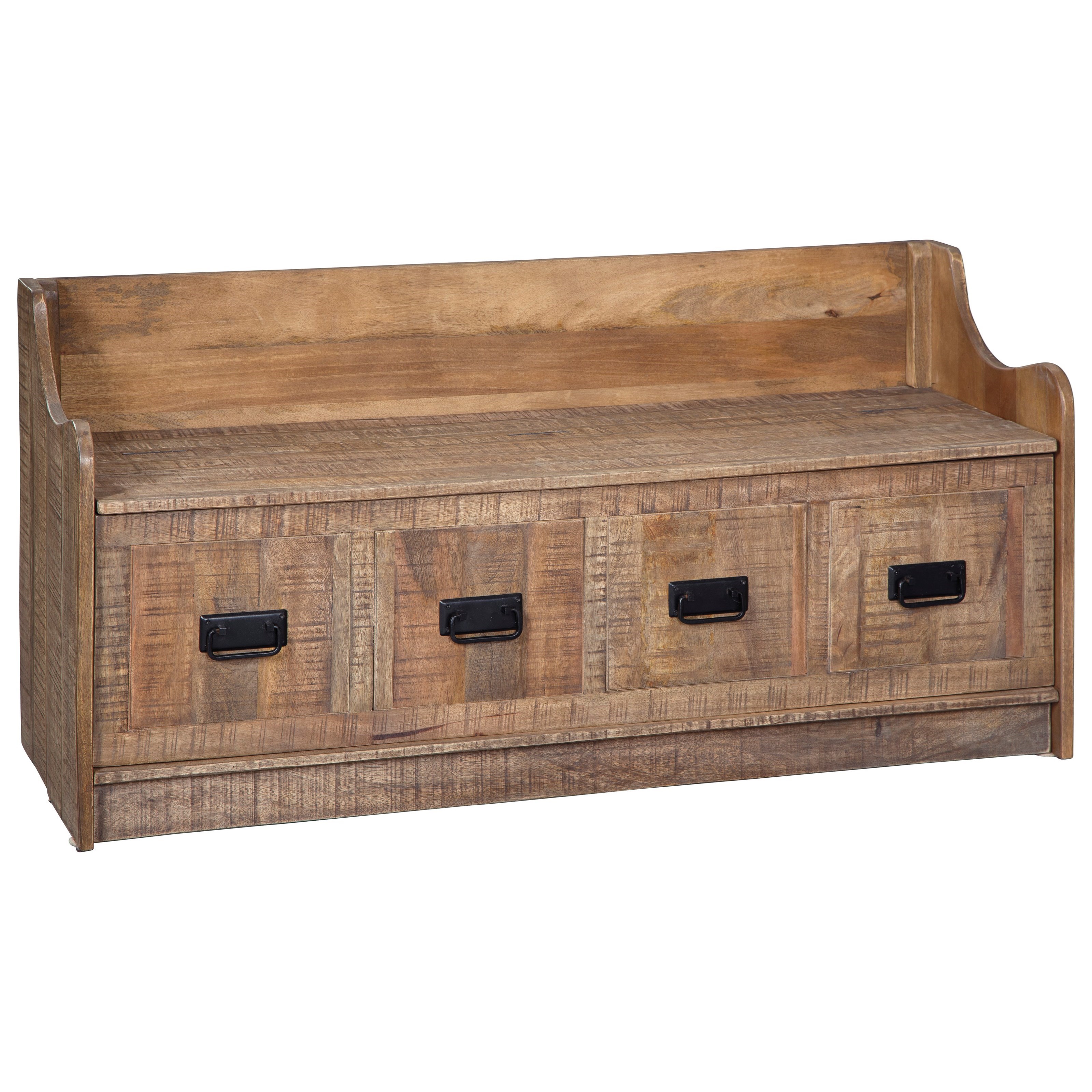 Farm style shop bench with storage
