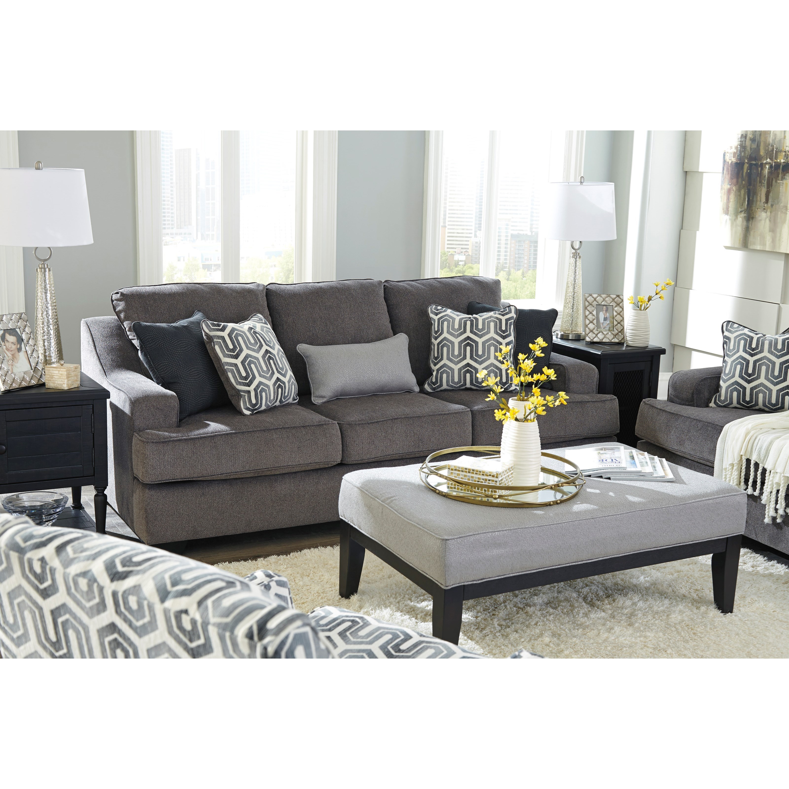 Gilmer gunmetal accent chair clearance
