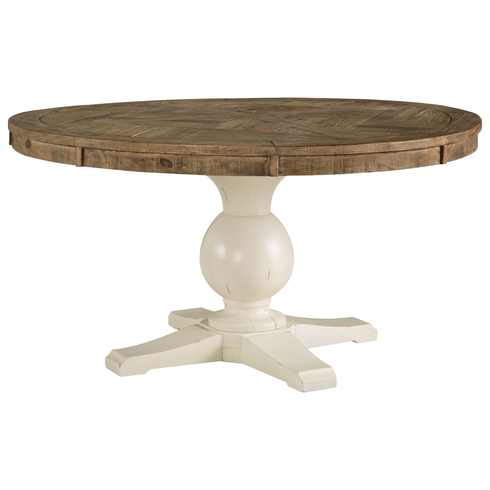 Signature Design by Ashley Grindleburg D754-50B+50T Round Dining Room ...