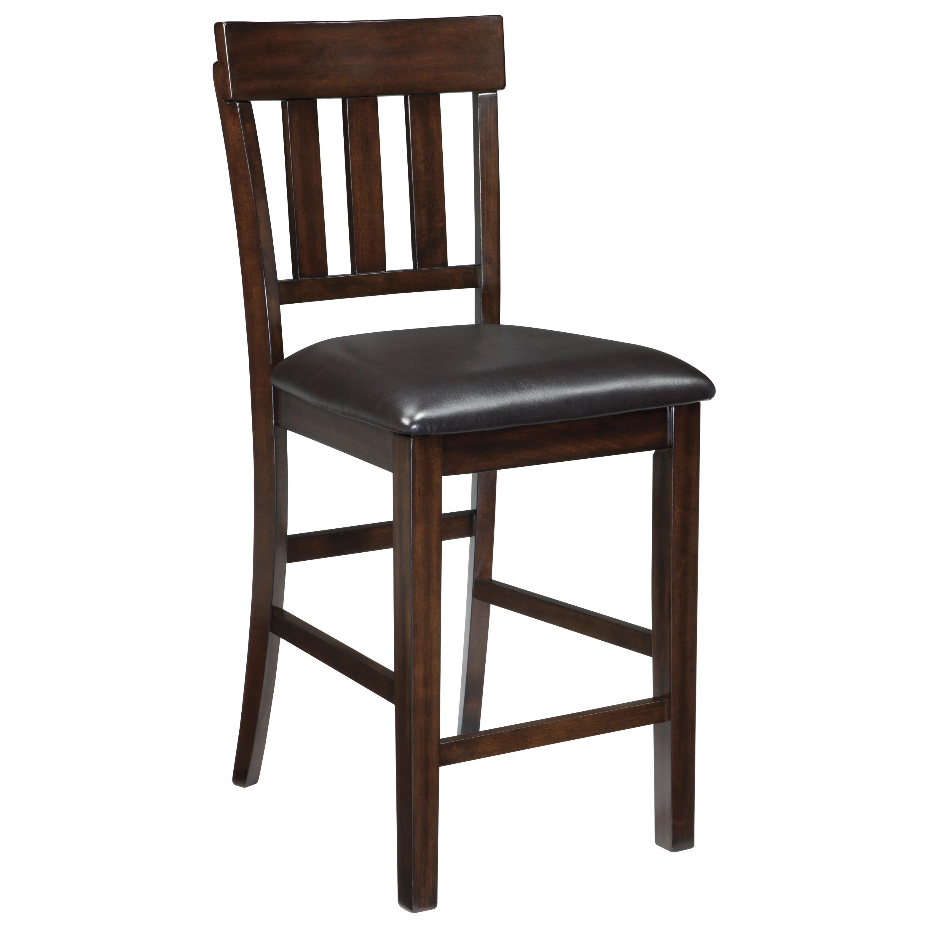 Ashley Haddigan 271585228 Upholstered Barstool with Slat Back
