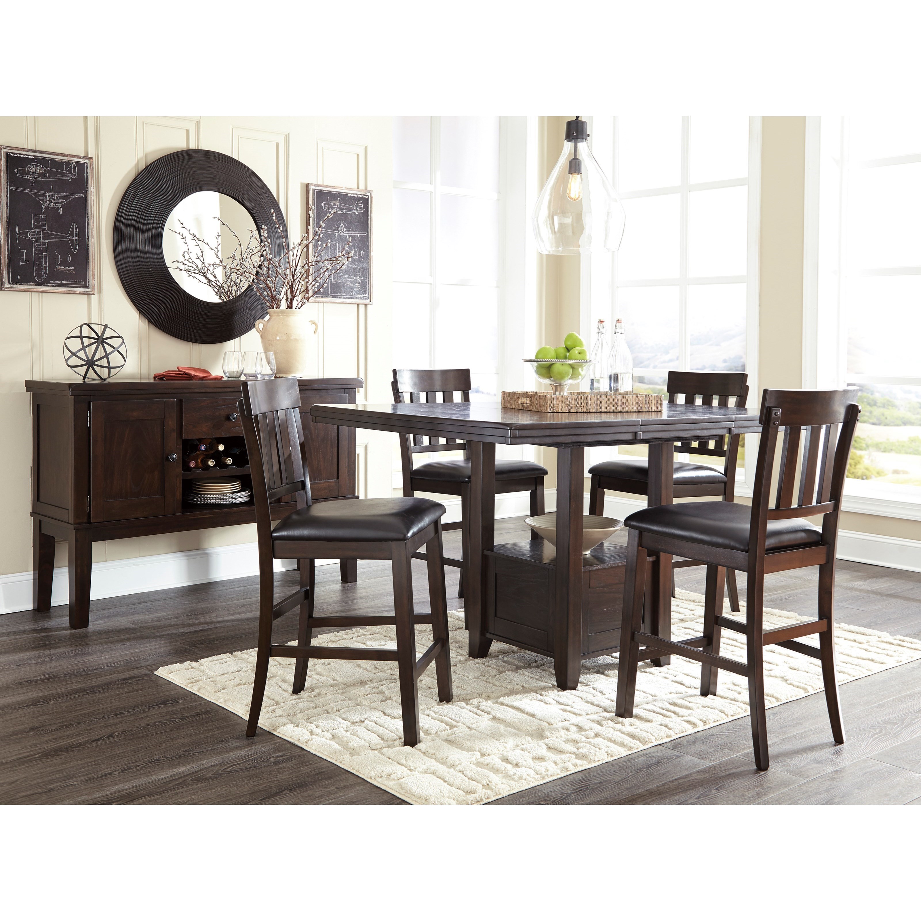 Marsilona counter height dining room extension table deals