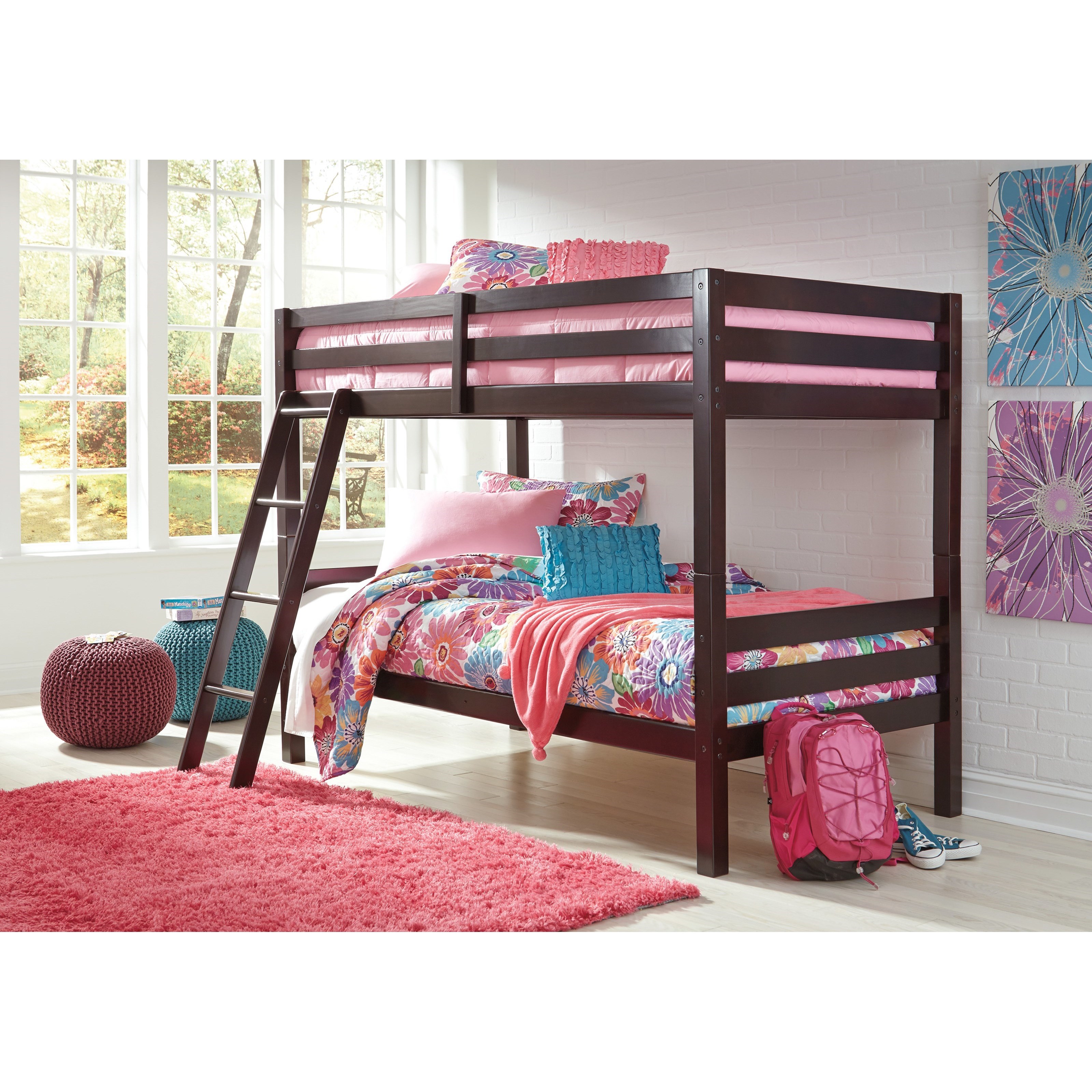 Full over full bunk beds ashley furniture store