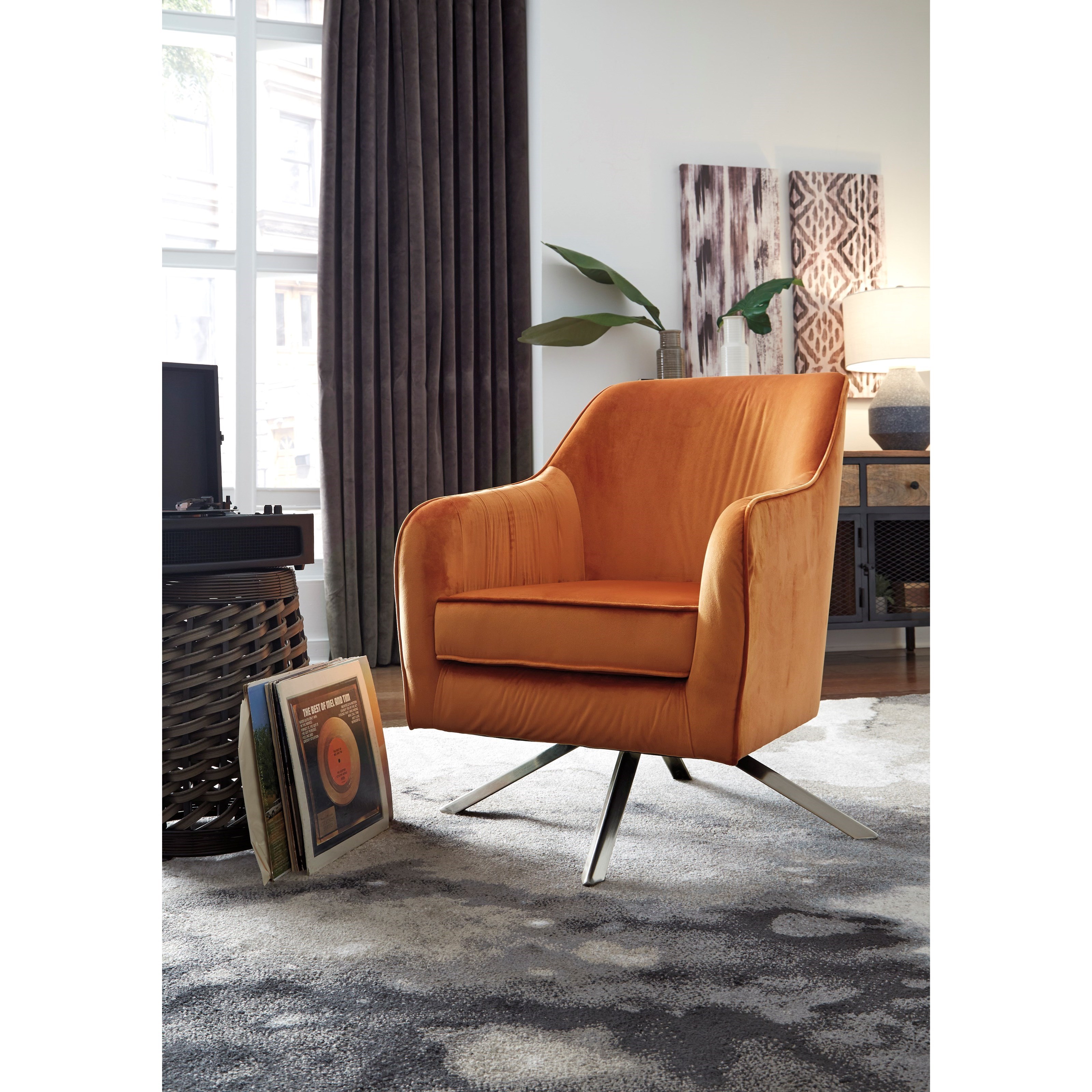 Rust color online accent chairs