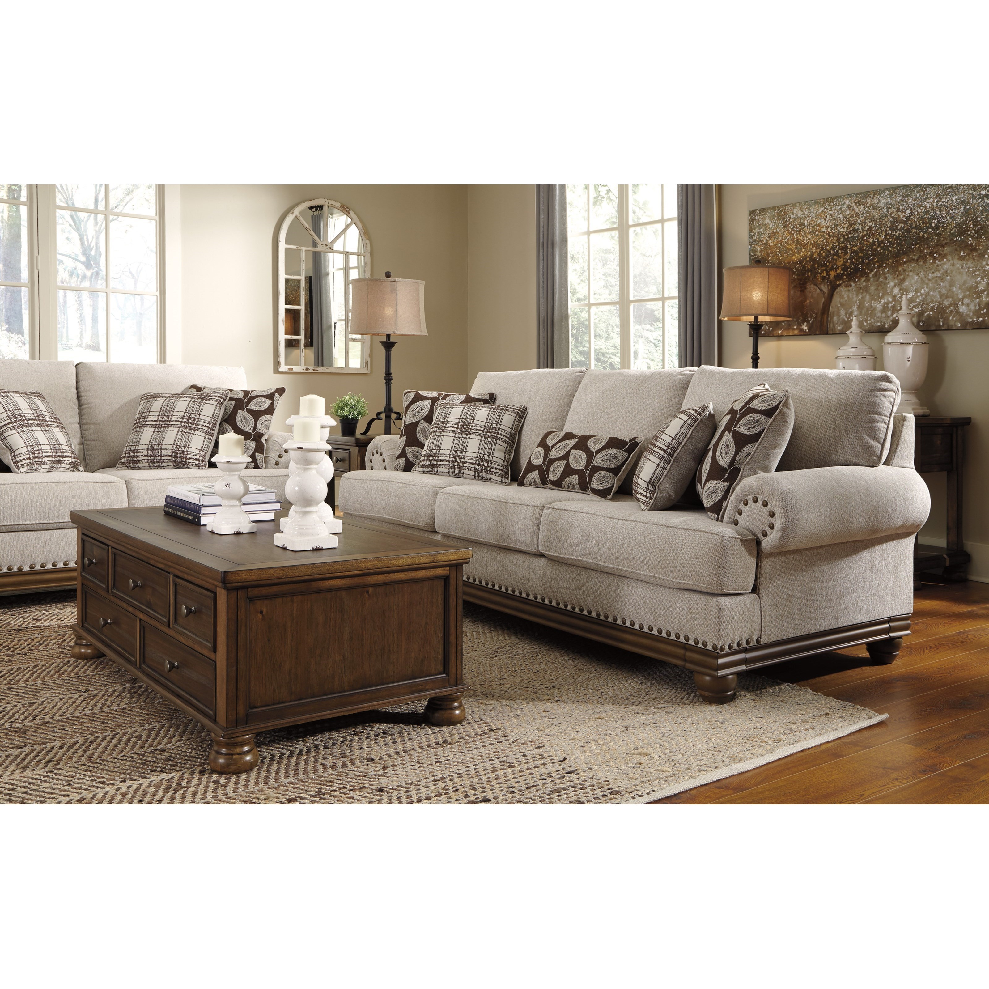 Harleson sofa loveseat chair and shop ottoman