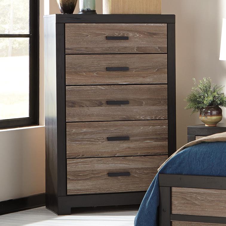 Signature Design by Ashley Harlinton B325 46 Rustic Two Tone 5