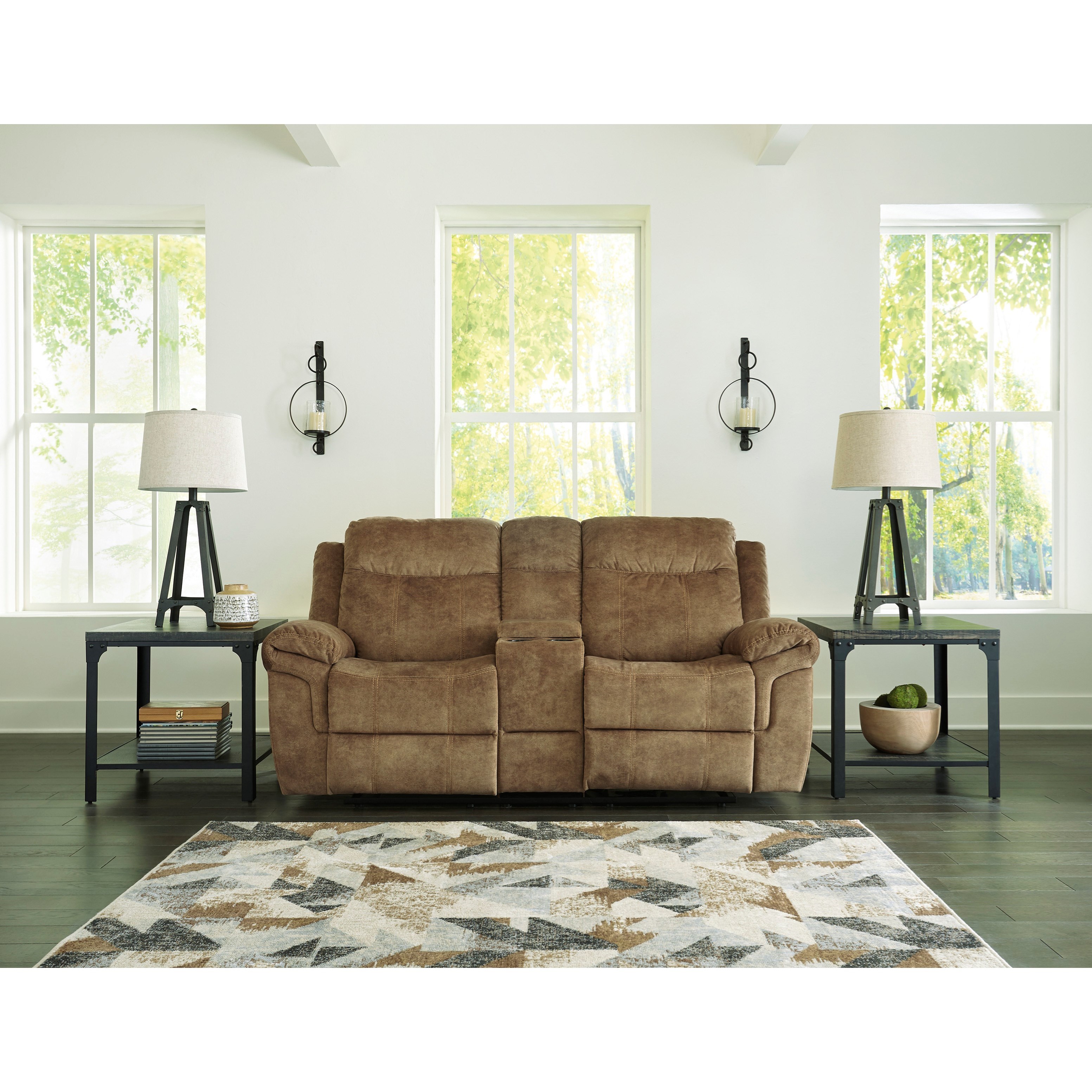 Ashley double store reclining console loveseat
