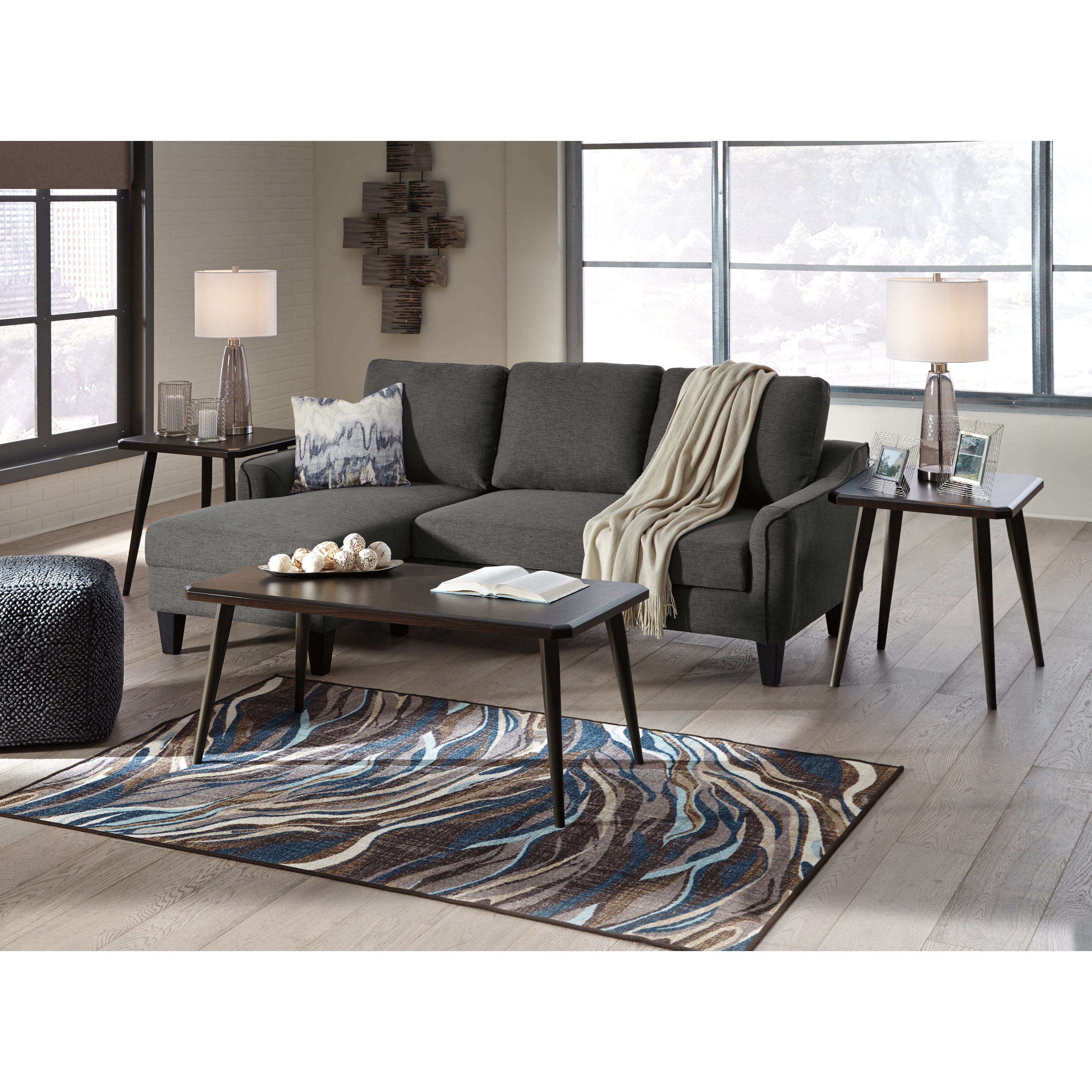 Benchcraft Jarreau 120112 Sofa Chaise Sleeper with Pullout Cushion Virginia Furniture Market Sectional Sofa Groups