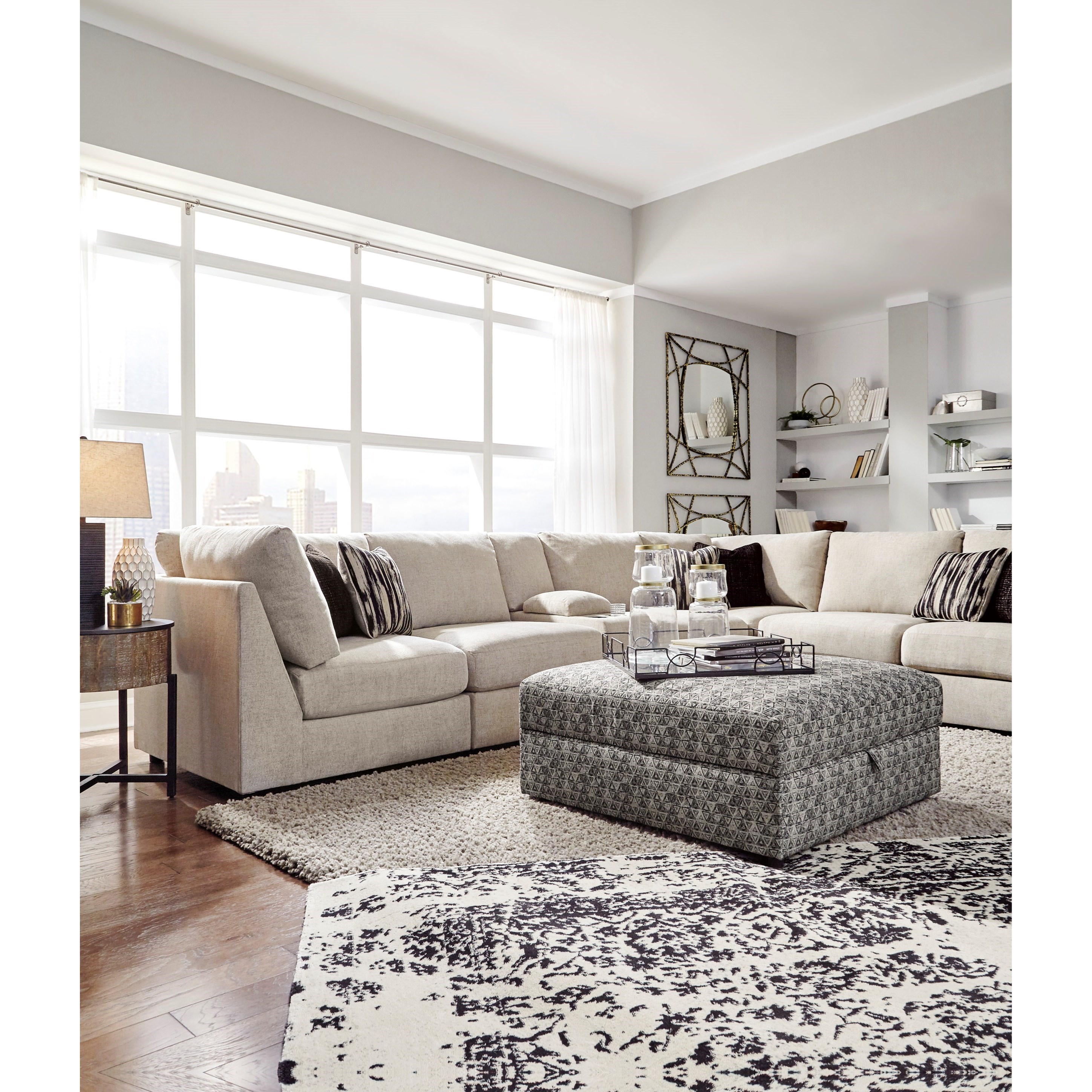 Signature Design by Ashley Kellway 9870711 Contemporary Ottoman