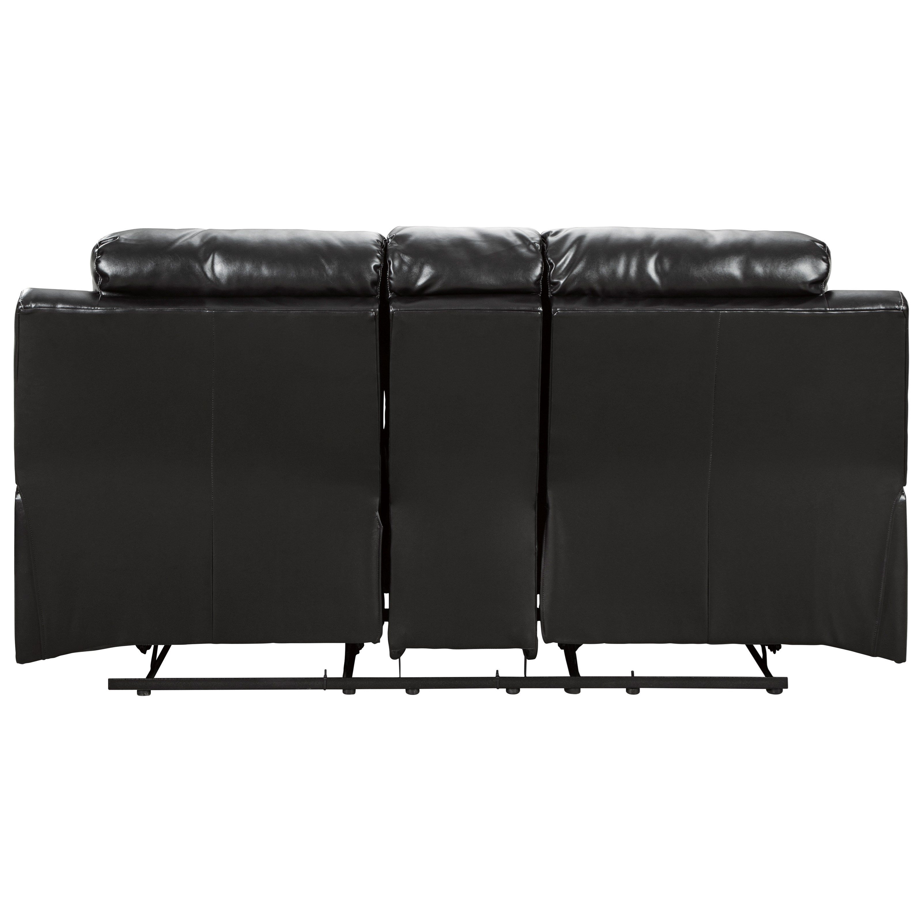 Signature design by ashley kempten reclining shop loveseat with console