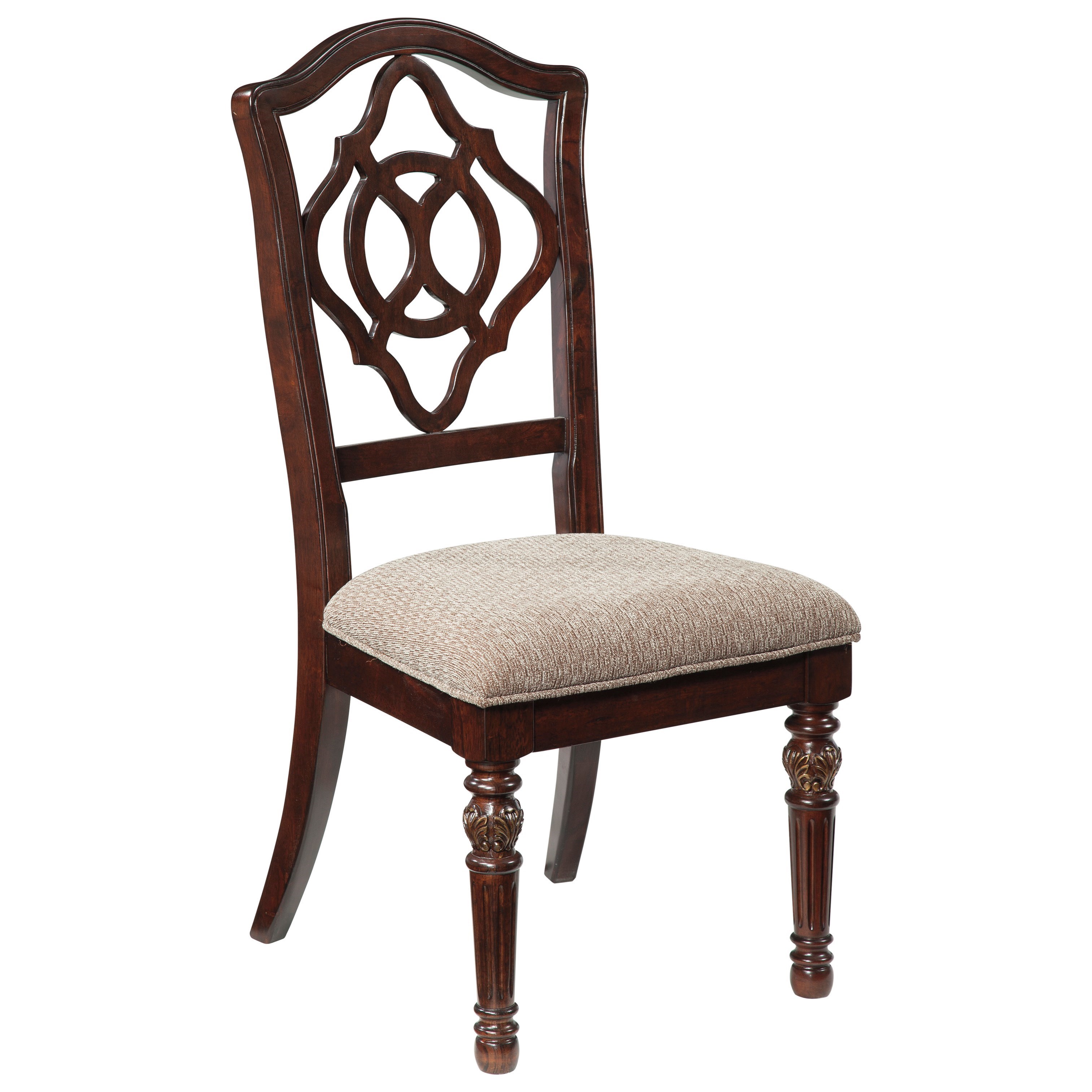 Ashley Furniture Signature Design Leahlyn D626 01 Traditional Dining Upholstered Side Chair Del Sol Furniture Dining Side Chairs