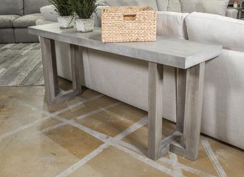 Concrete top sofa table discount