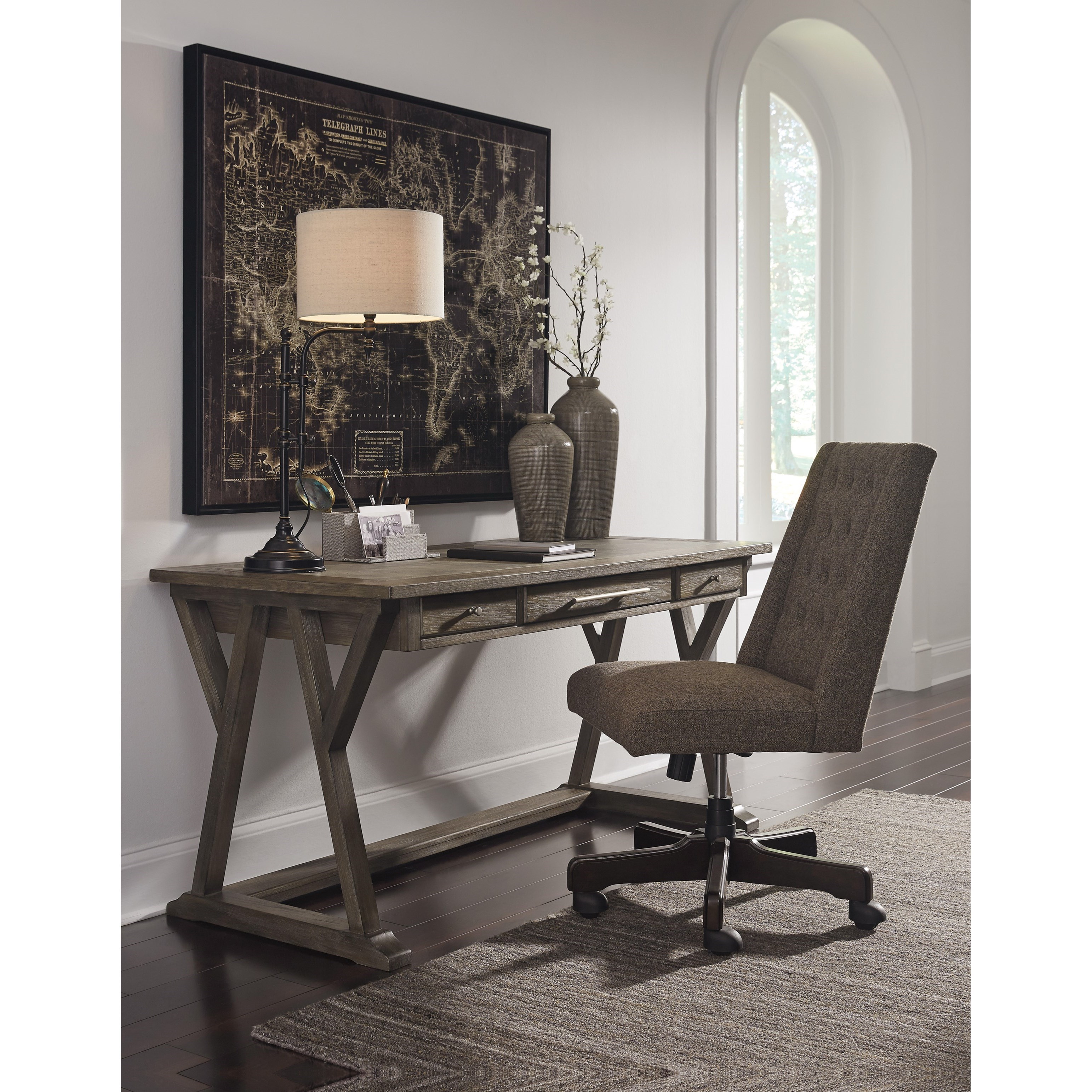 Ashley home office large leg sale desk