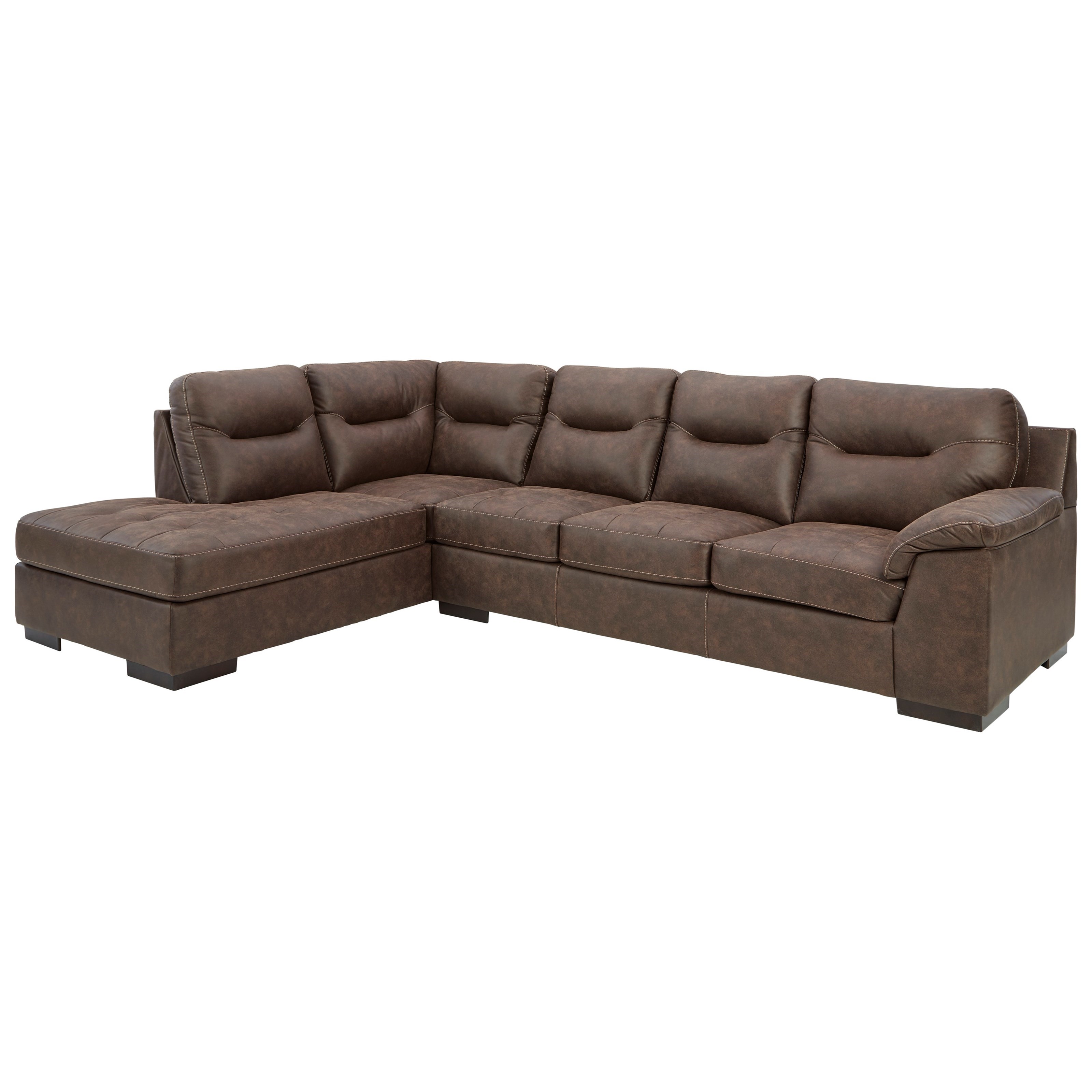 Ashley faux leather sectional deals