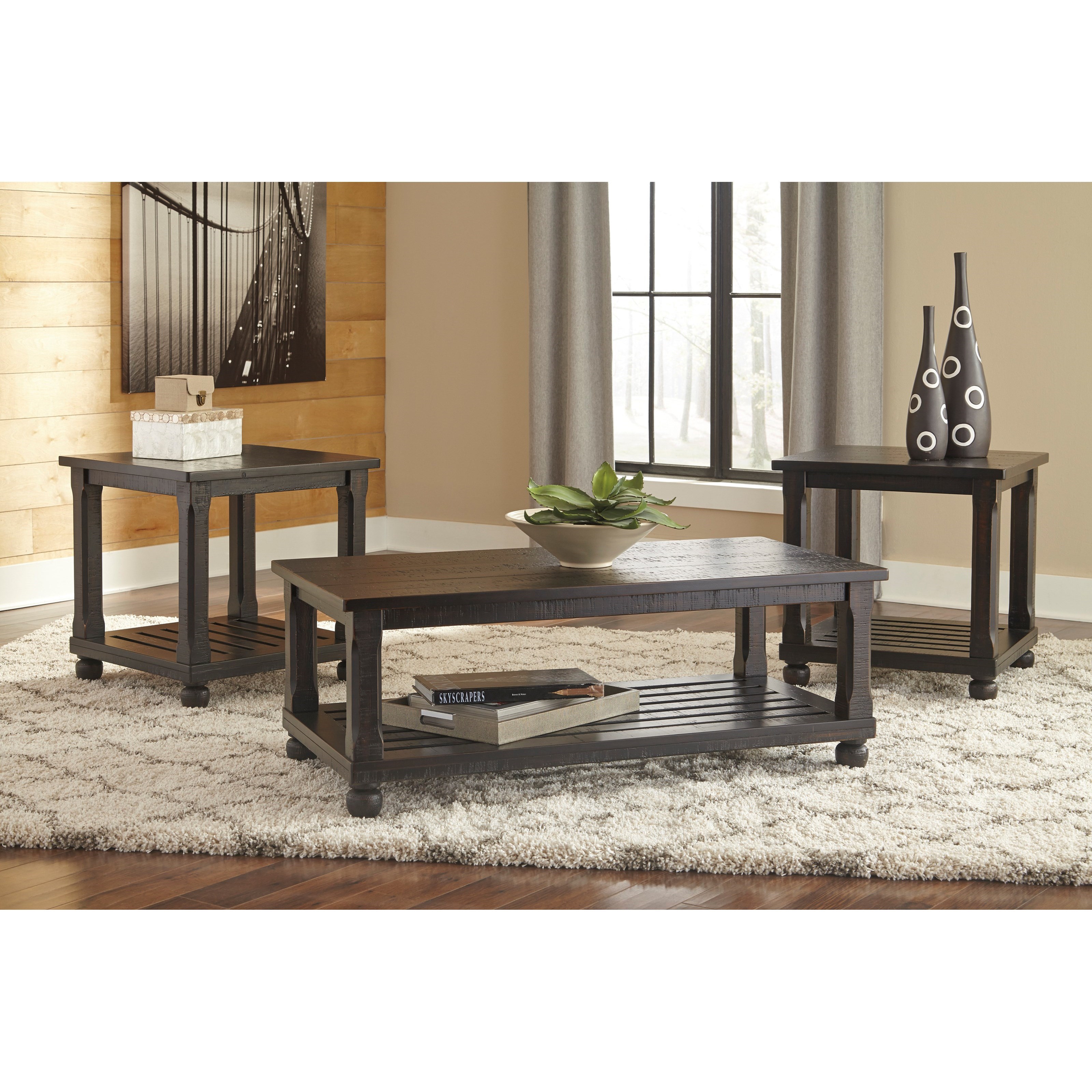 Signature Design by Ashley Mallacar T145 13 3 Piece Occasional