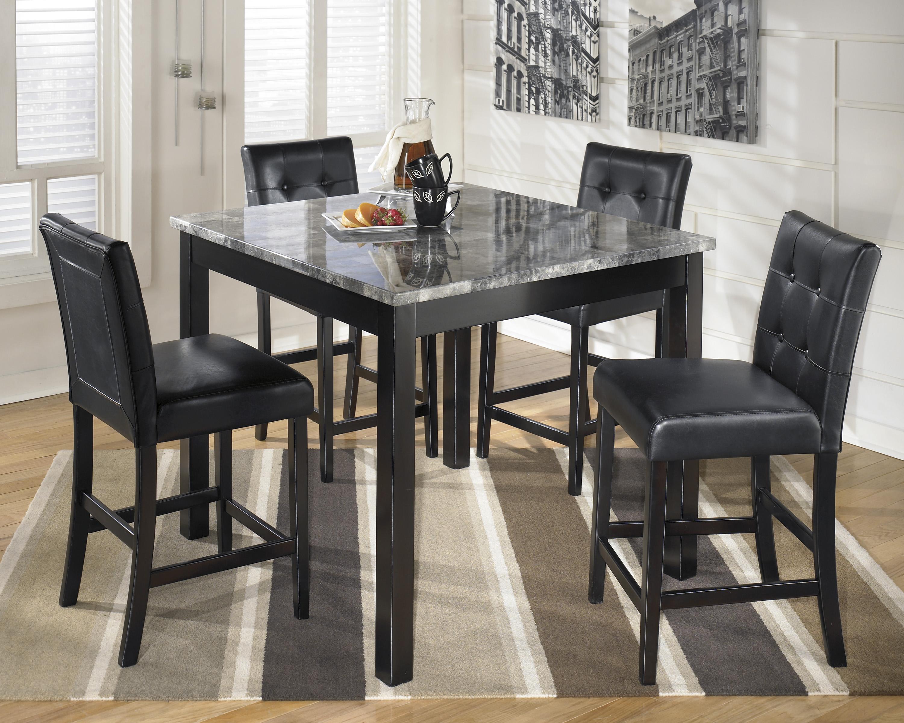 Faux Marble Piece Pub Table Set Walmart Faux Marble Pub Dining Set