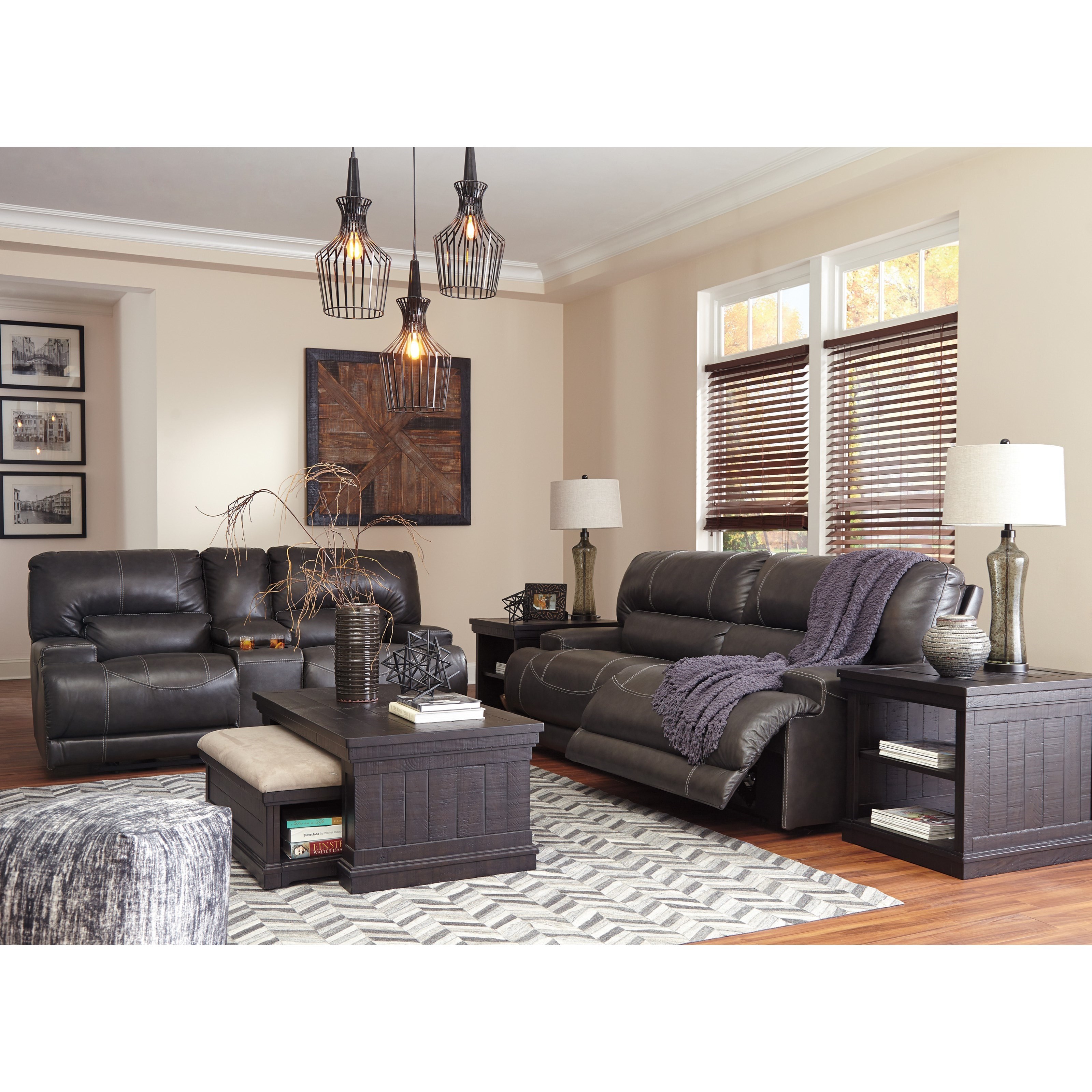 Ashley McCaskill 575052143 Contemporary Leather Match Double