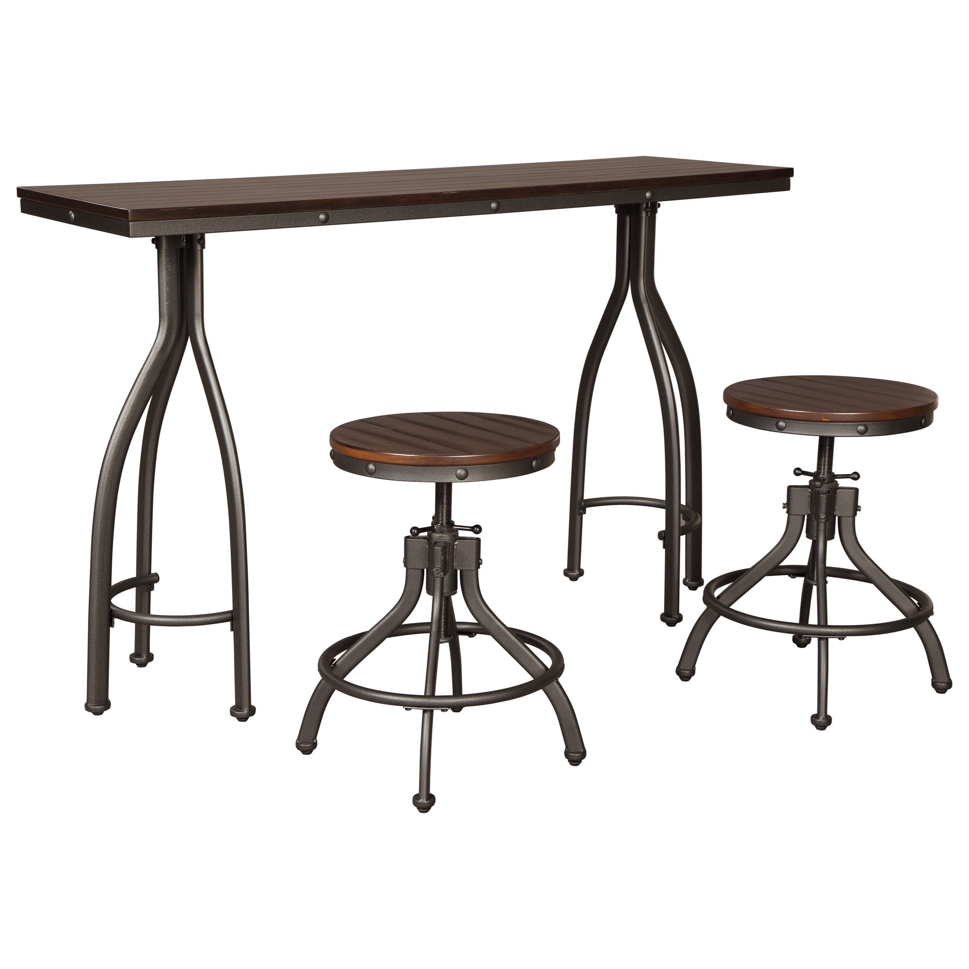 Signature Design by Ashley Odium D284 113 Industrial 3 Piece