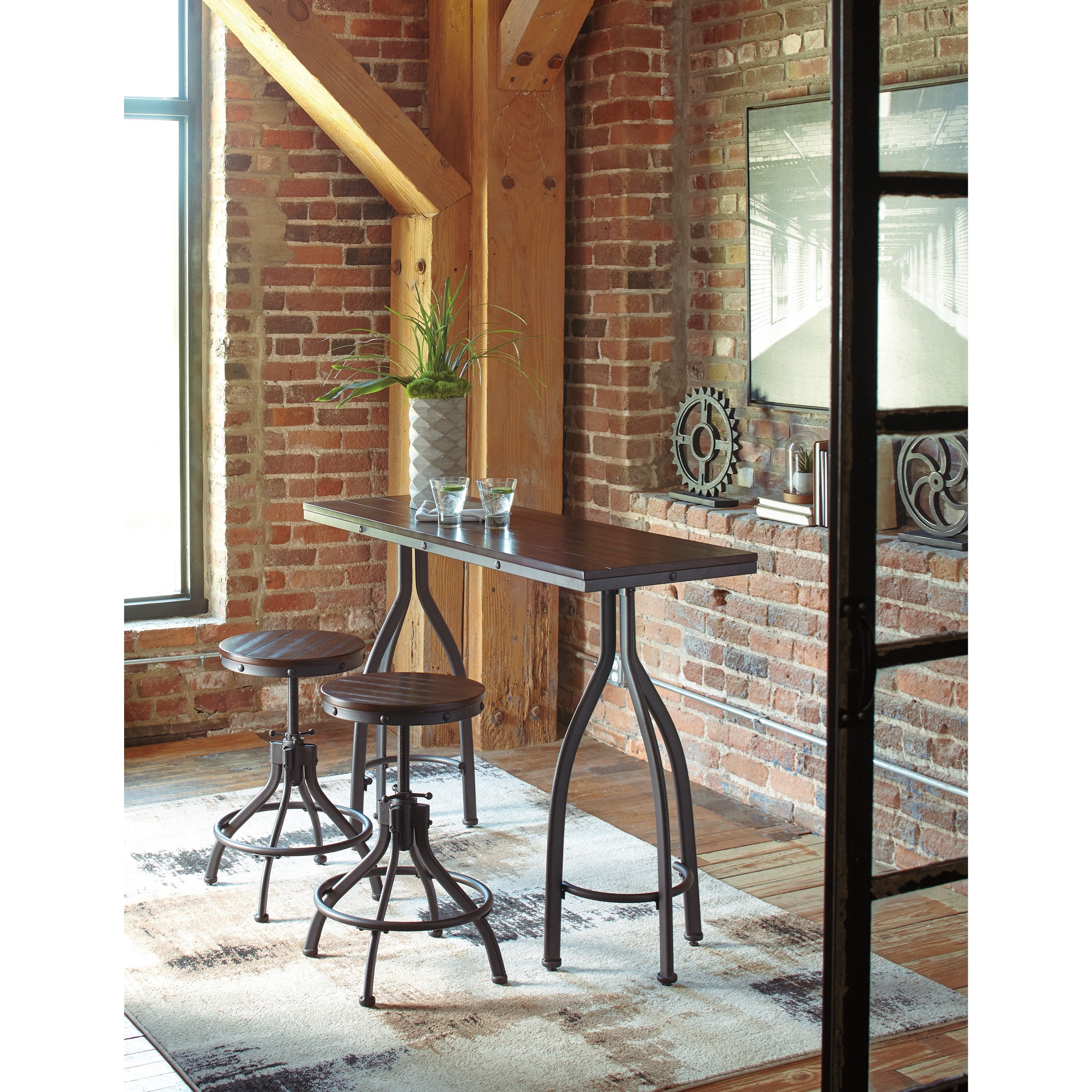 Signature Design by Ashley Odium D284 113 Industrial 3 Piece