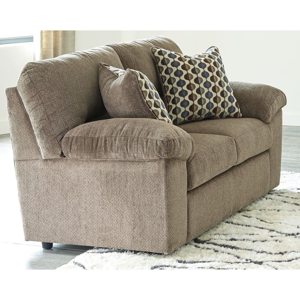 Signature design by ashley shop pindall brown loveseat