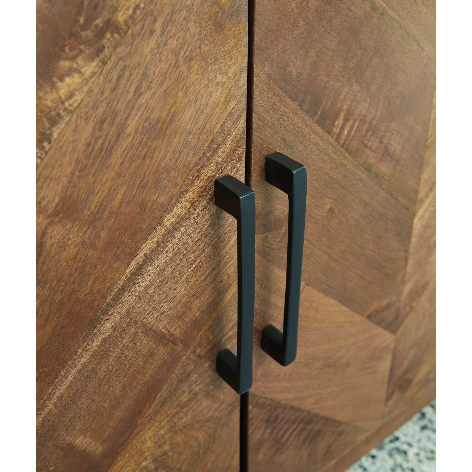 Signature Design by Ashley Prattville A4000308 Accent with Chevron Veneer Doors and