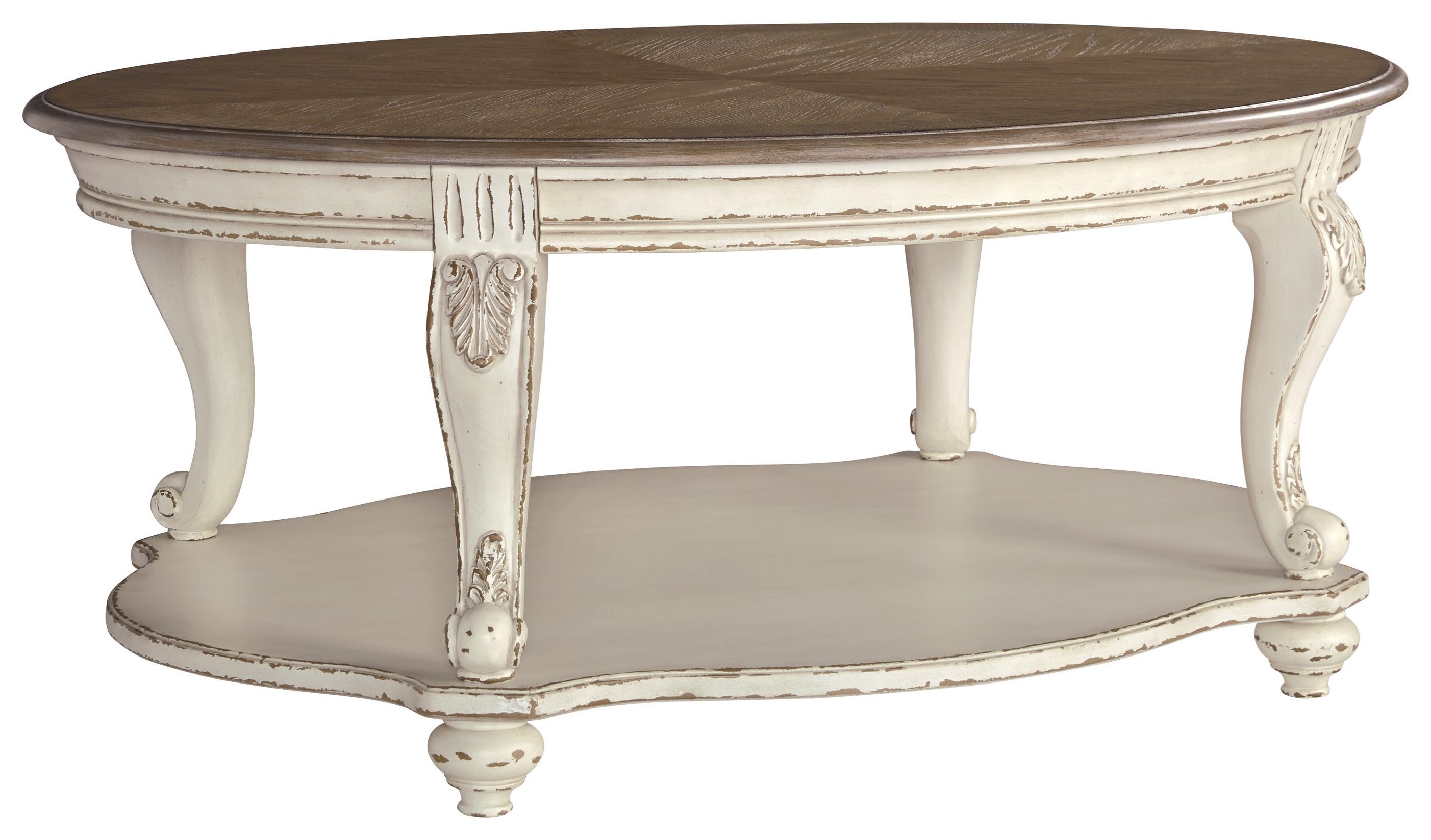 Realyn round store end table