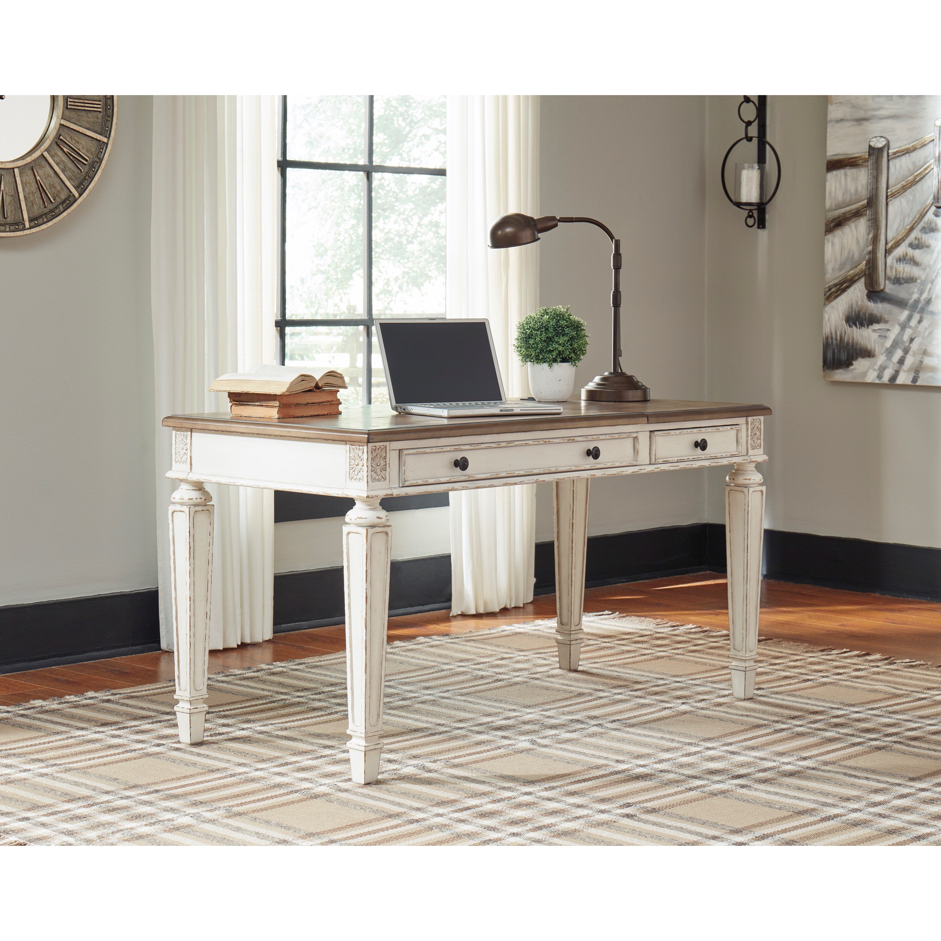 Signature Design by Ashley Realyn 8514ASHLE Lift Top Desk with USB