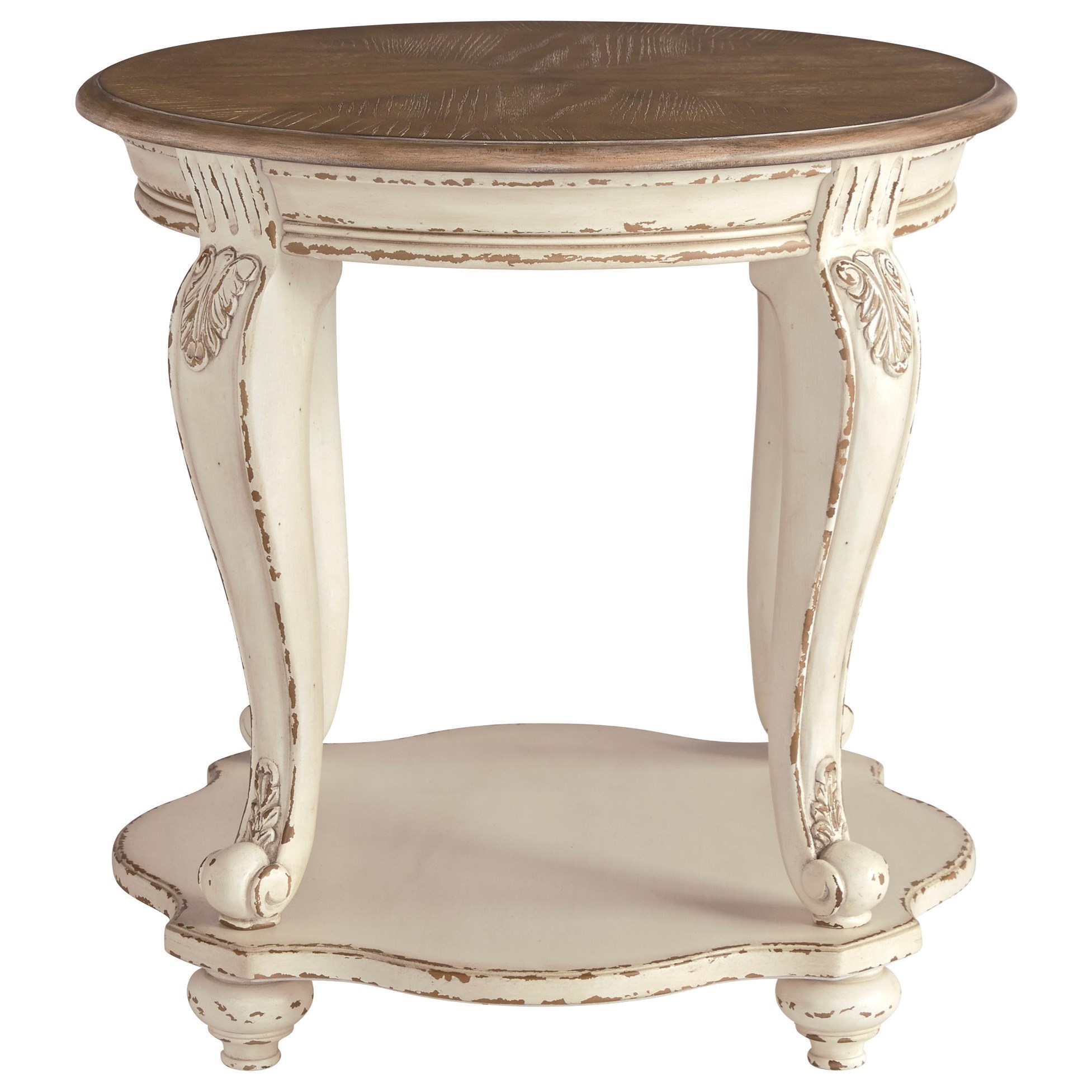 Two tone shop accent table