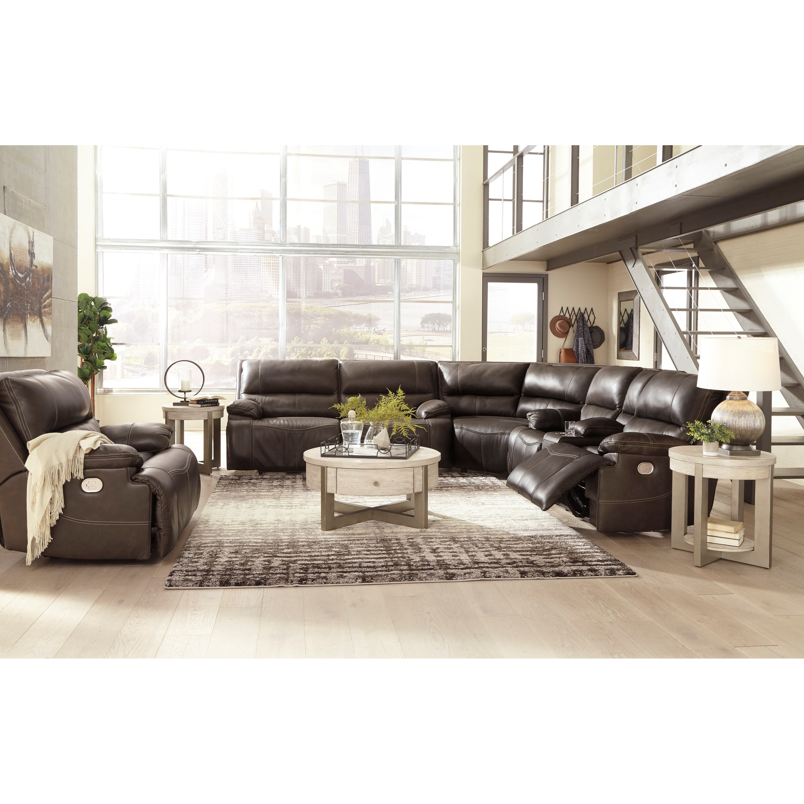 Ashley ricmen wide seat power recliner best sale