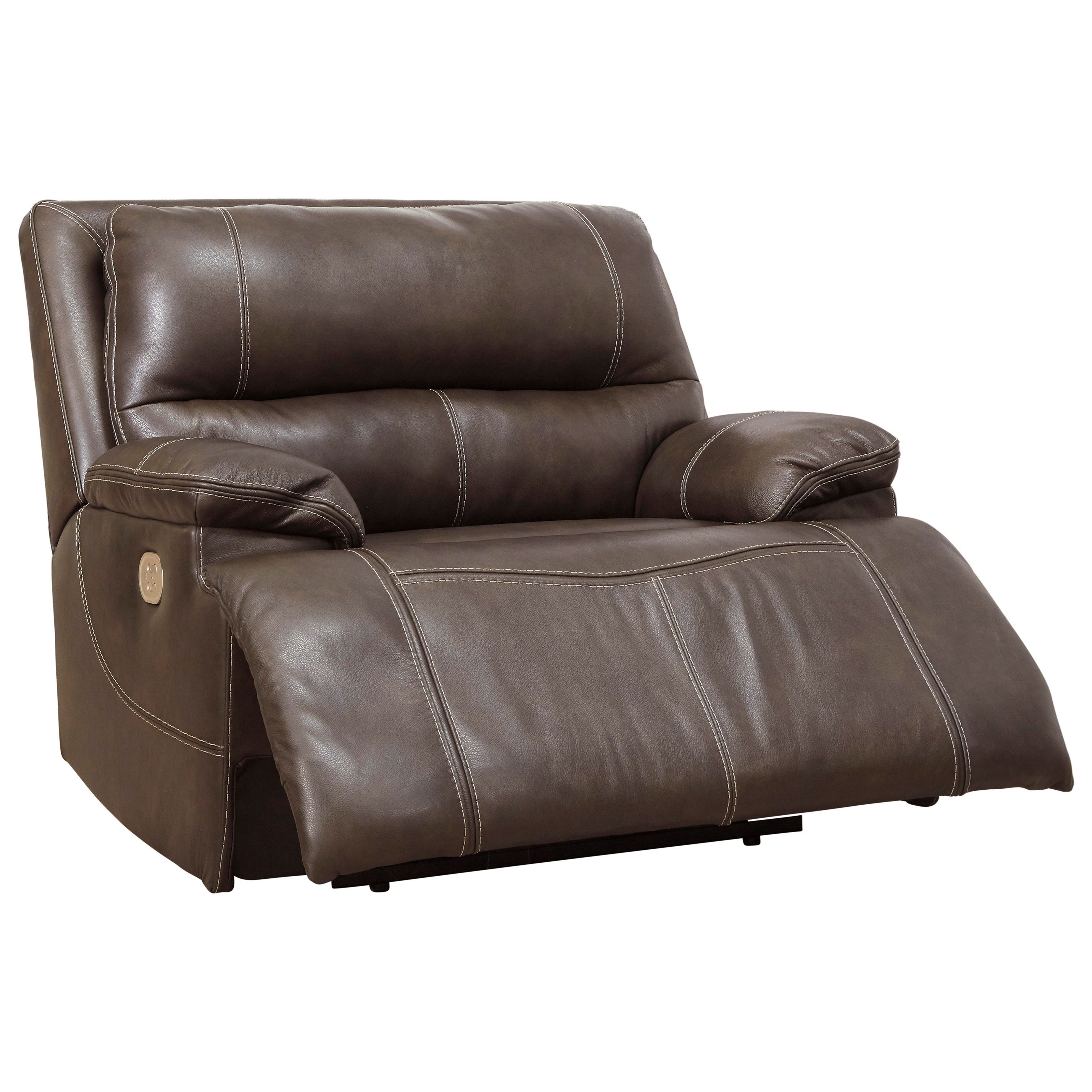 Wide on sale leather recliner