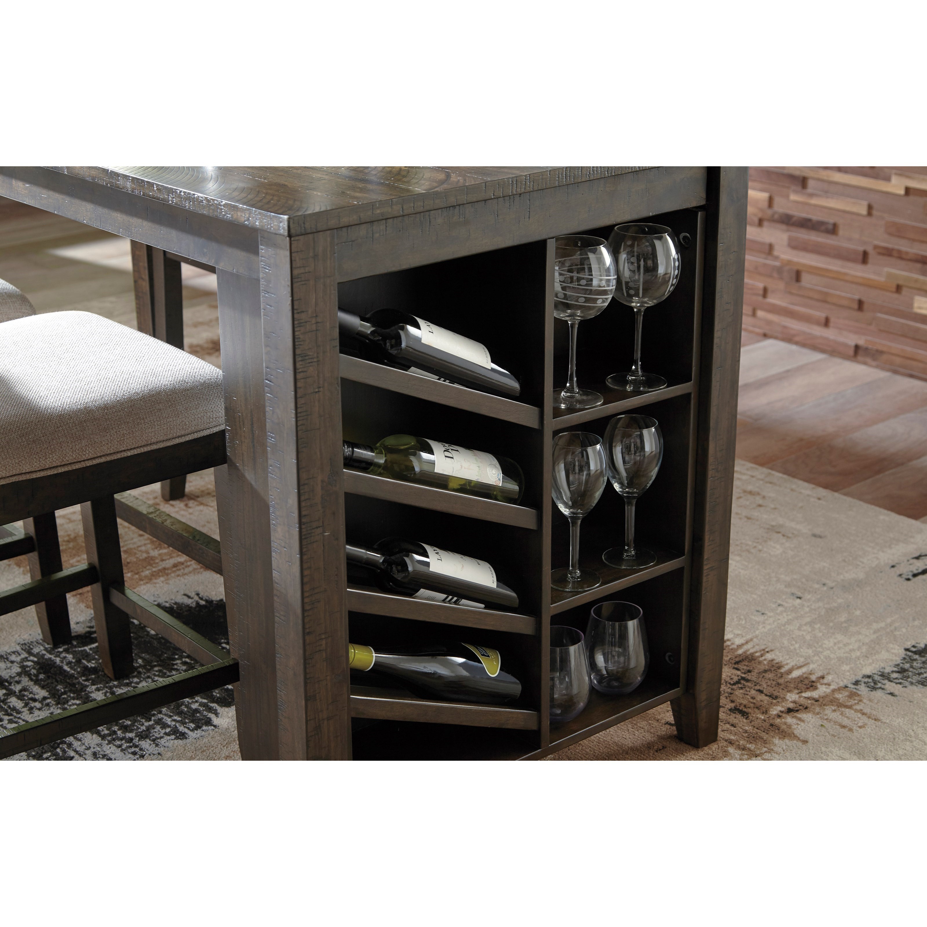 Kitchen table new arrivals with wine rack