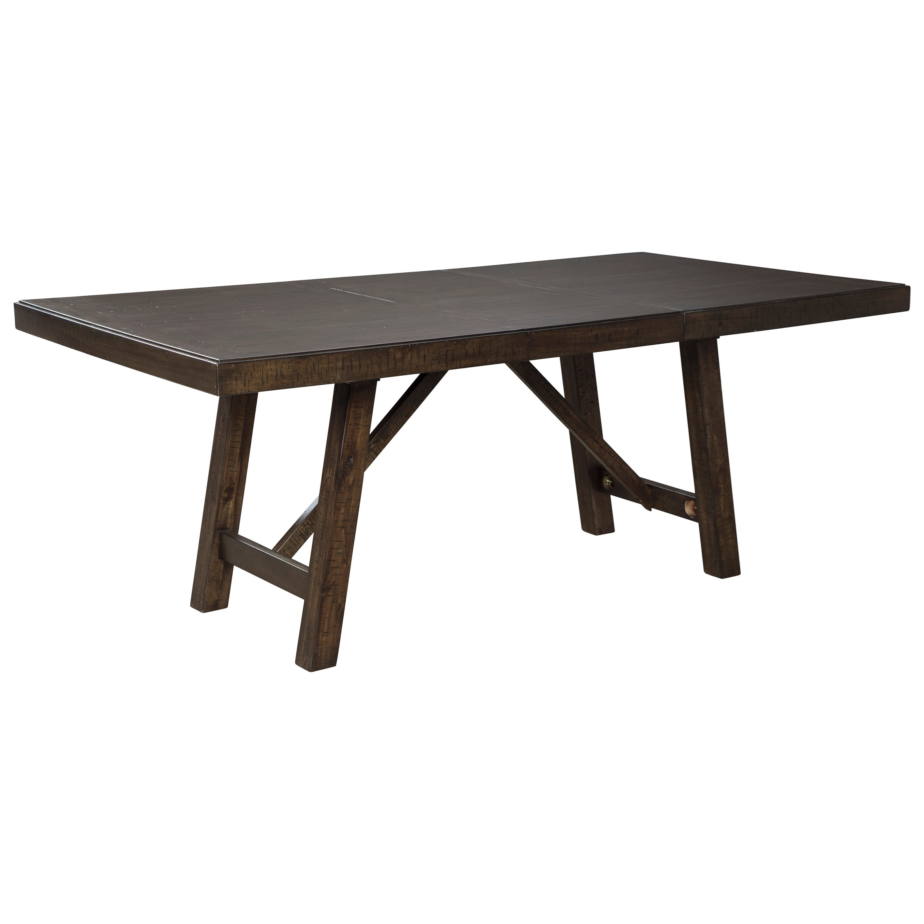 Rokane brown shop rectangular dining set