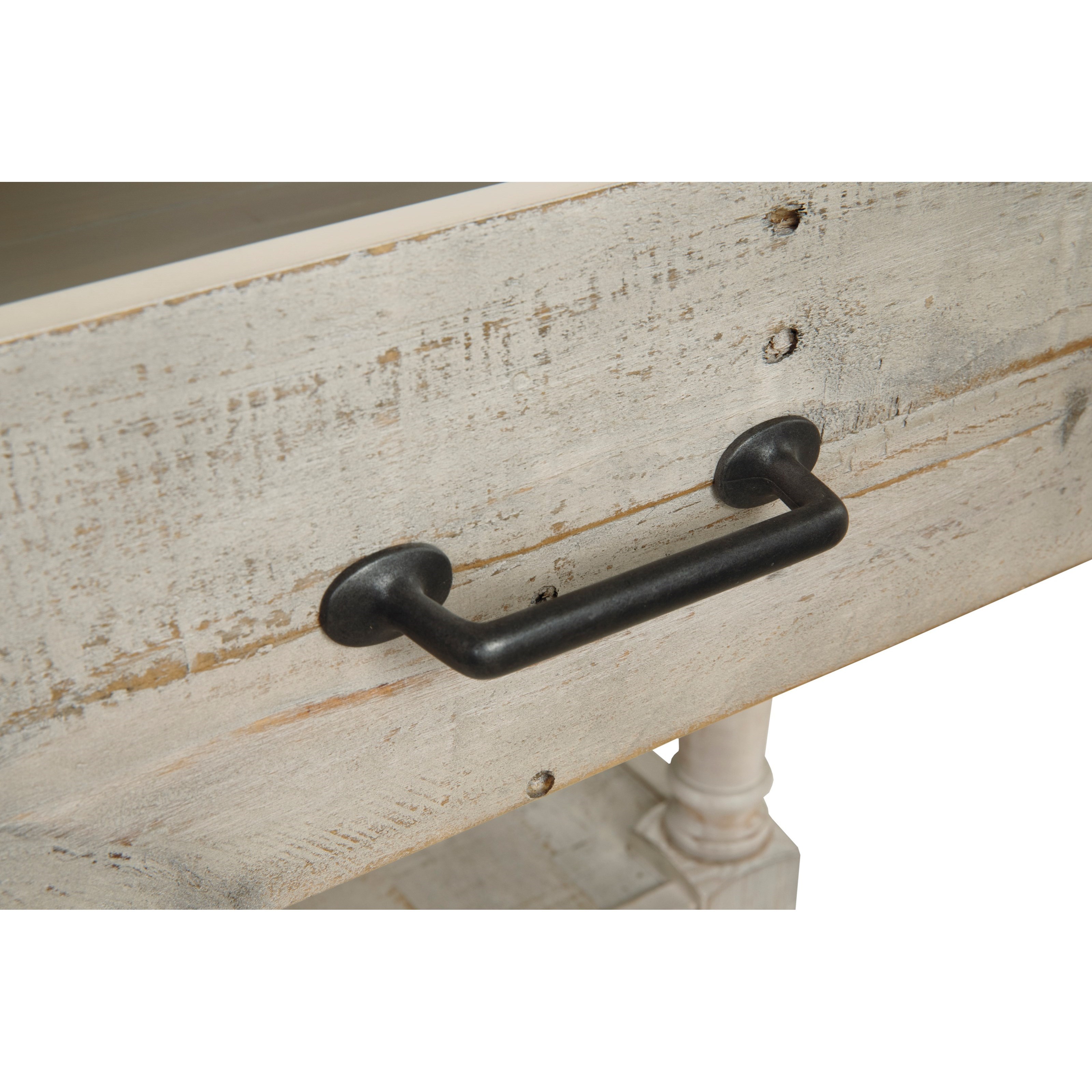 Benchcraft Shawnalore 178060 Solid Wood Rectangular End Table in