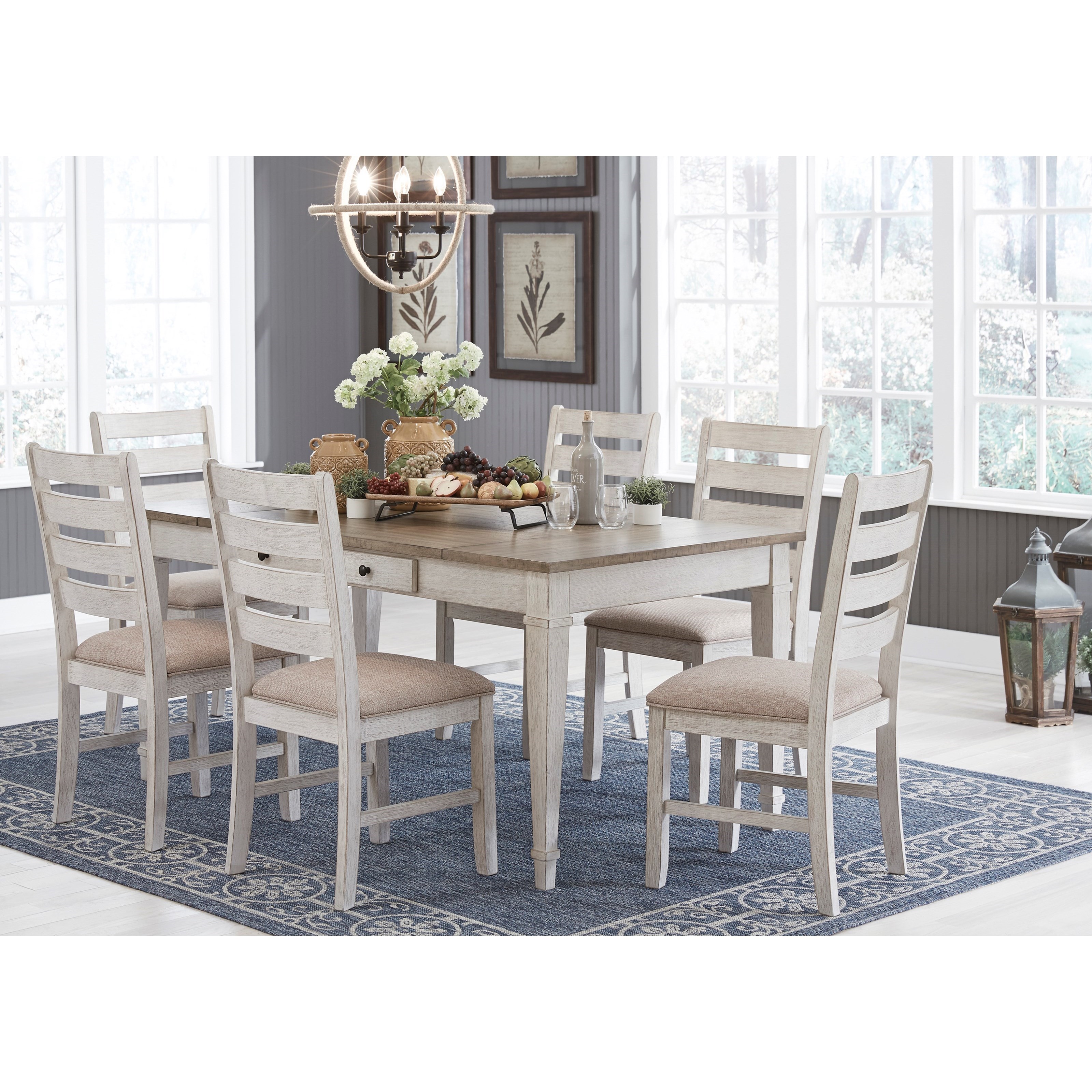 Ashley Skempton 556455708 Two Tone Rect. Dining Room Table w