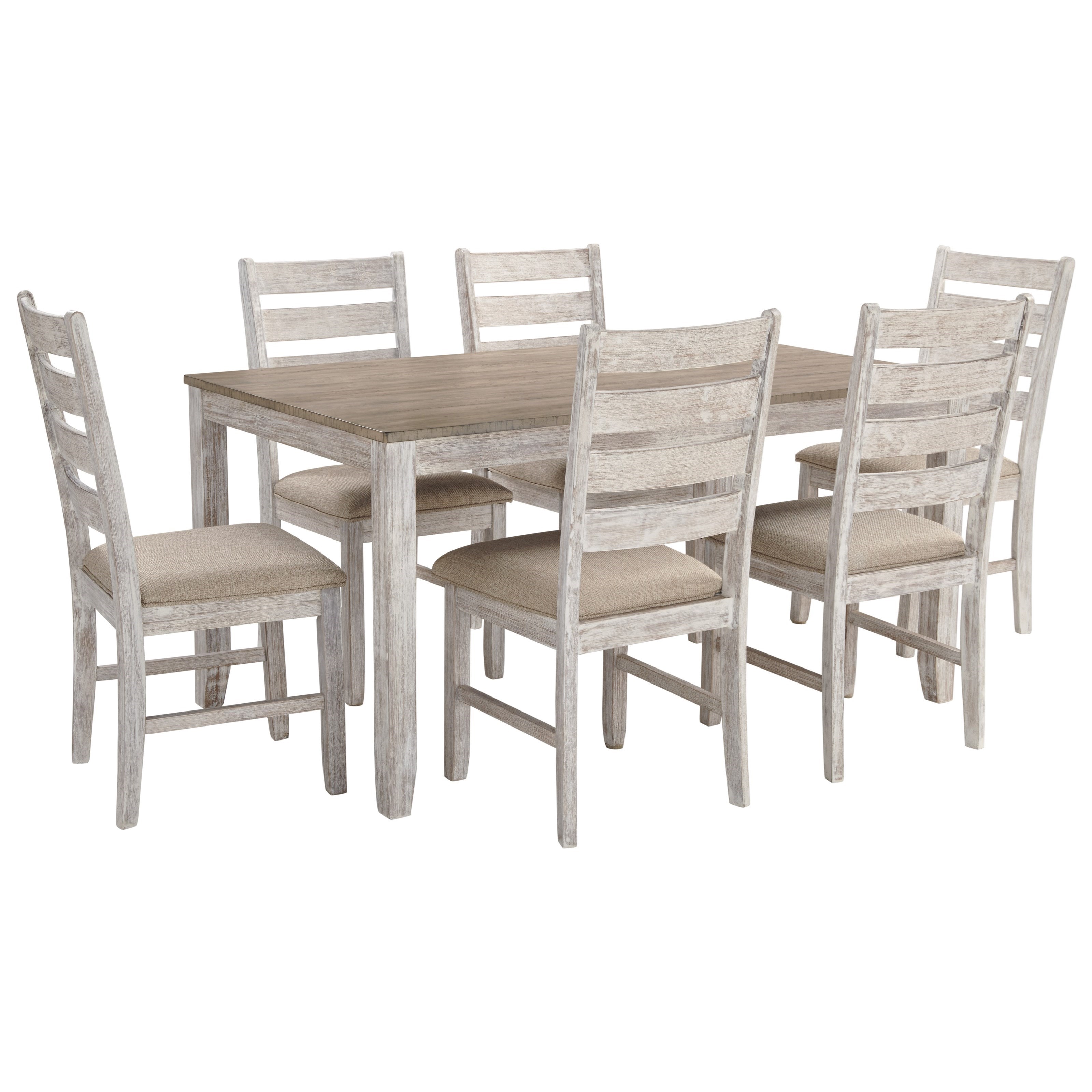 Ashley furniture 7 piece dining set sales