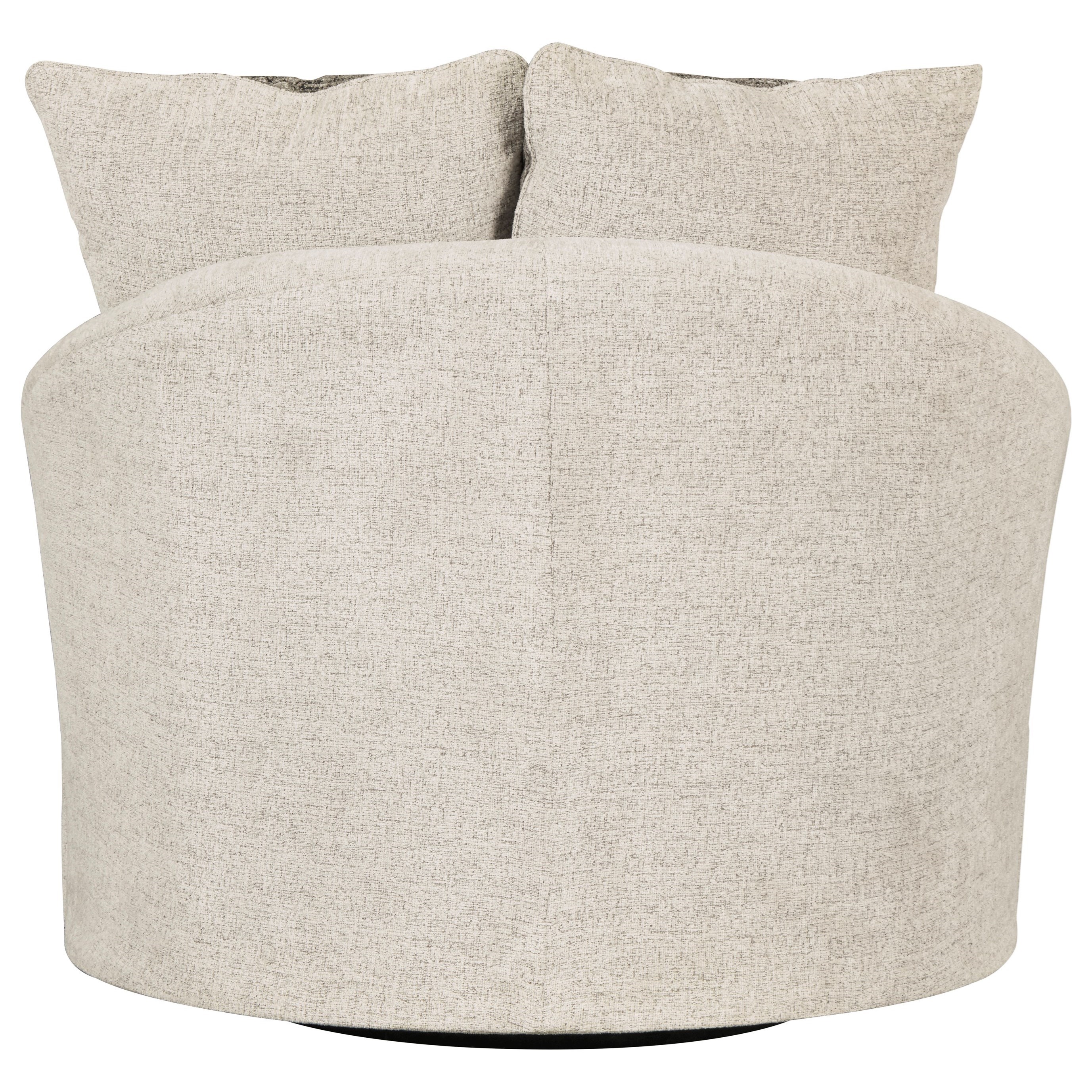 Soletren ash swivel accent chair top