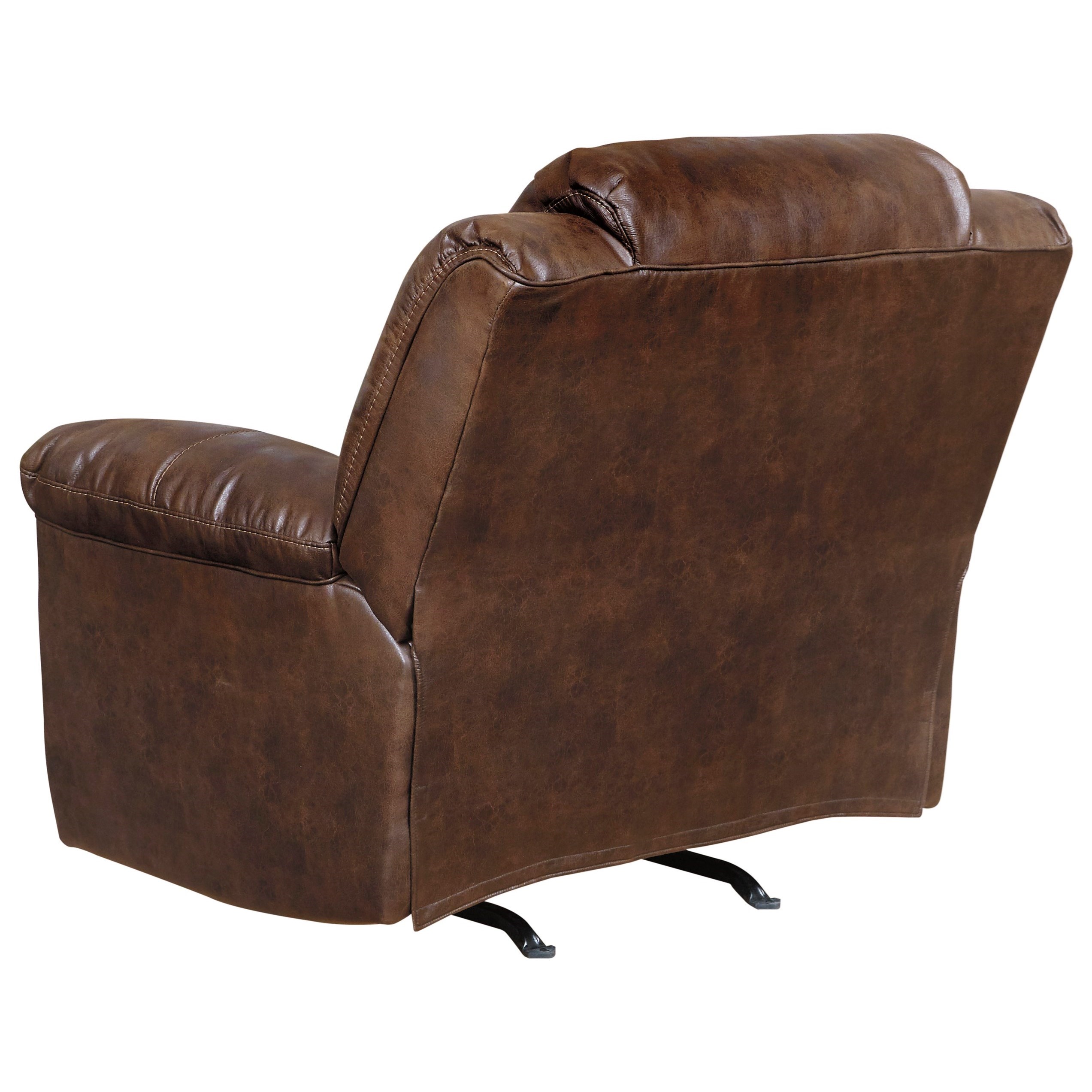 Stevens leather top swivel glider recliner