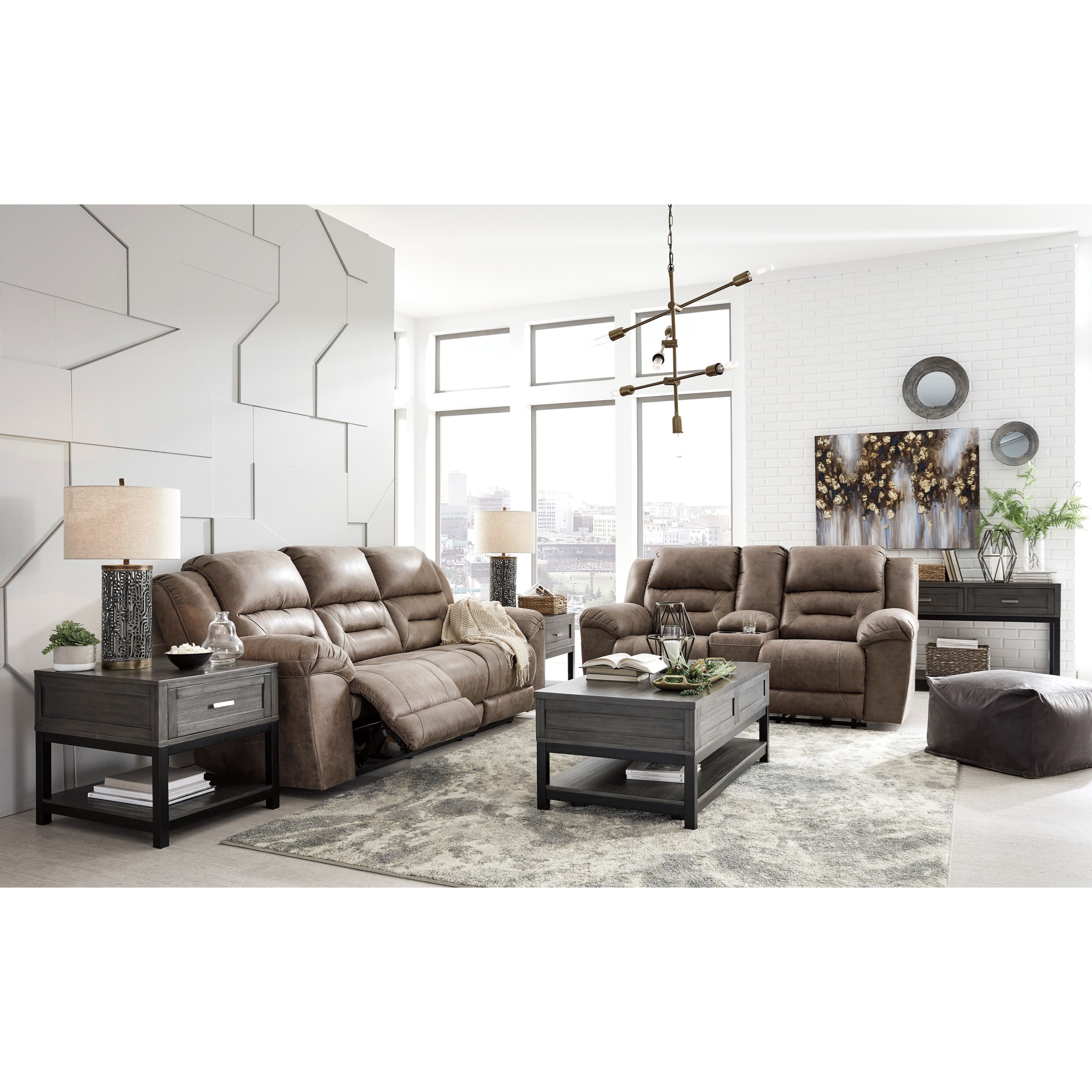 Signature Design by Ashley Stoneland 134339919 Faux Leather Double