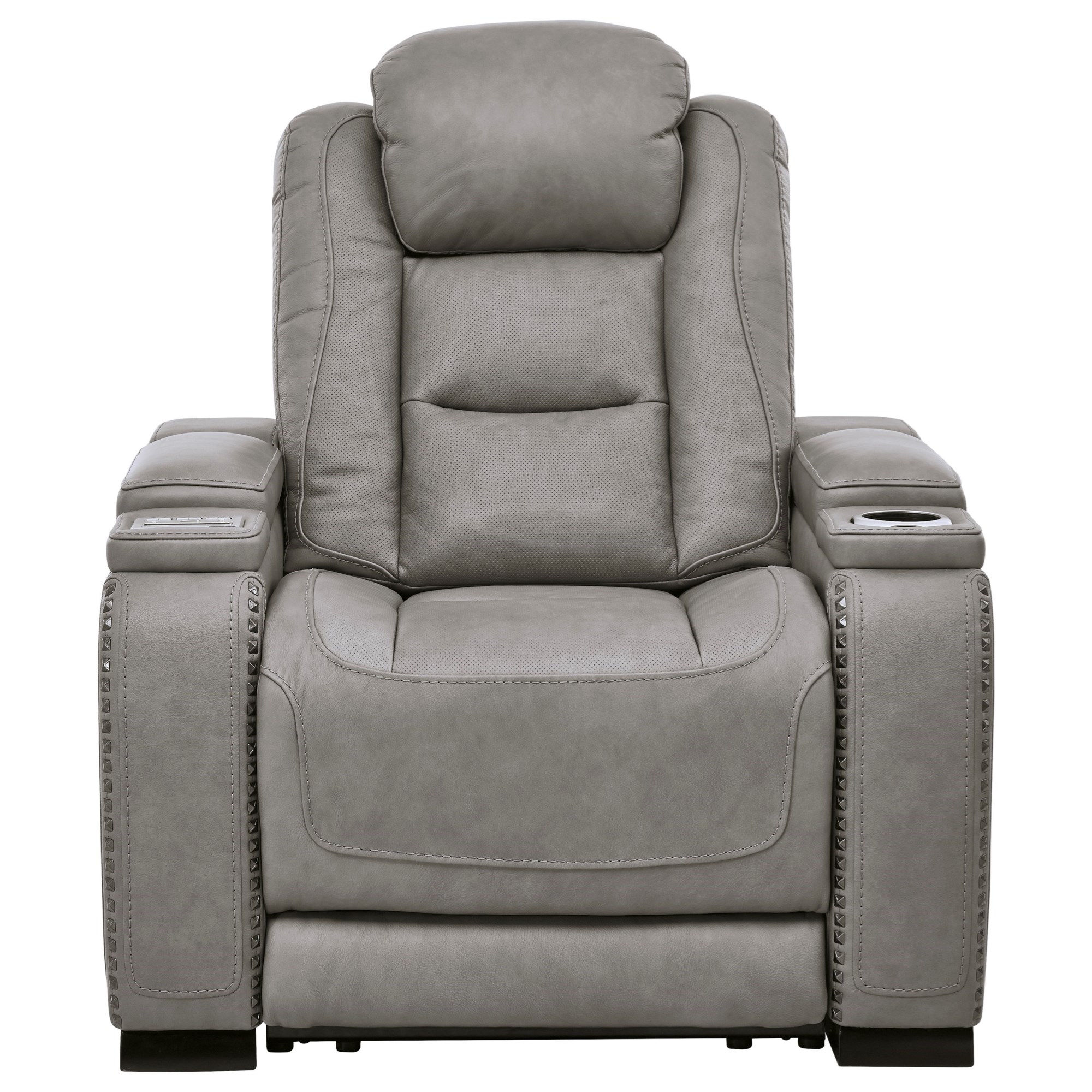 Recliner Chair with Ottoman Swivel Recliner w/ Headrest and Lumbar Support