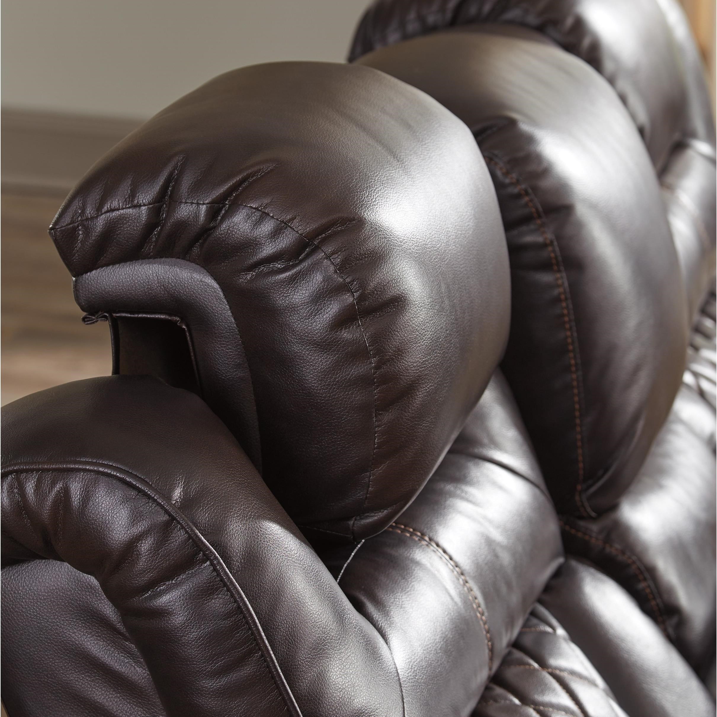 Warnerton chocolate power reclining living room set sale