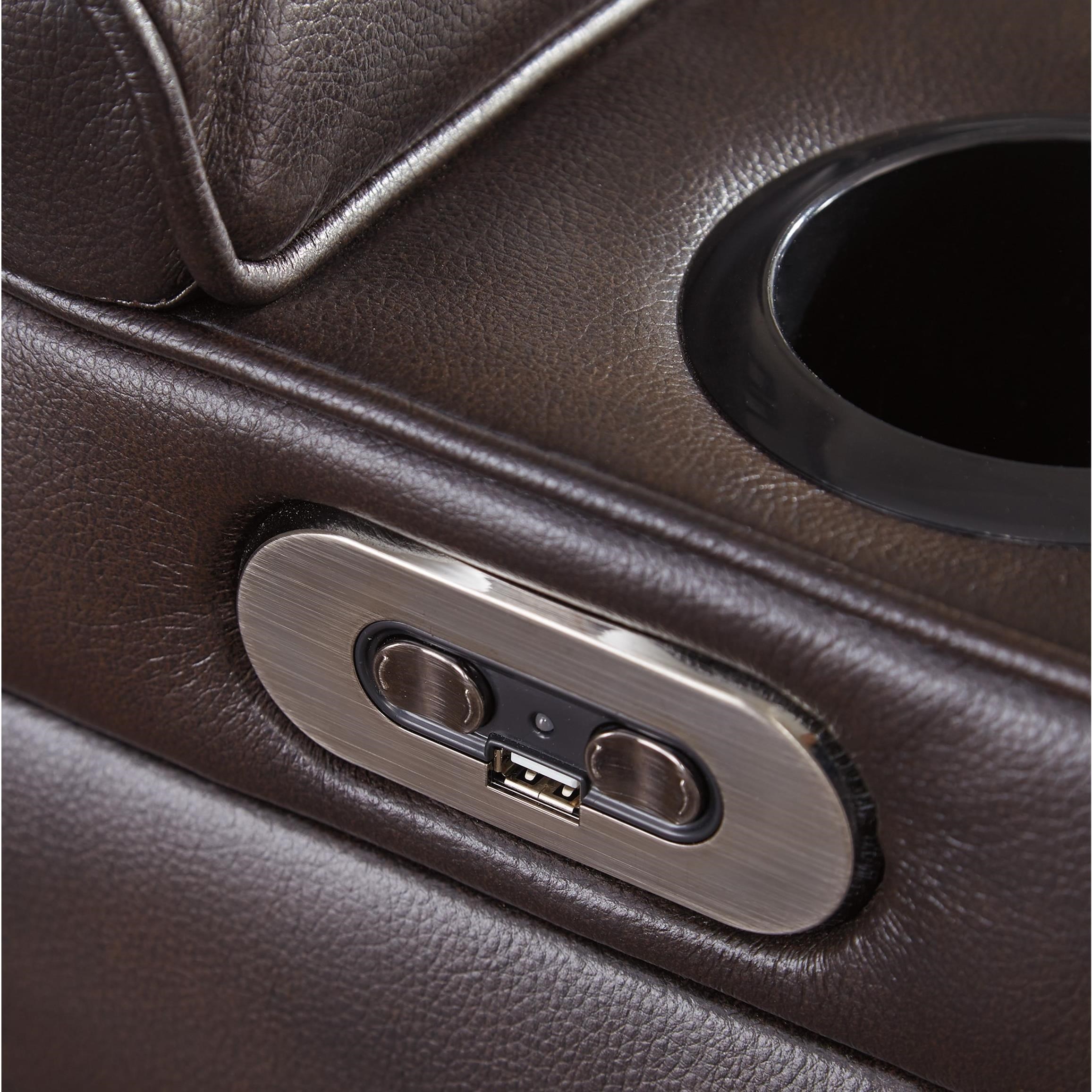 Warnerton power reclining loveseat with sale console