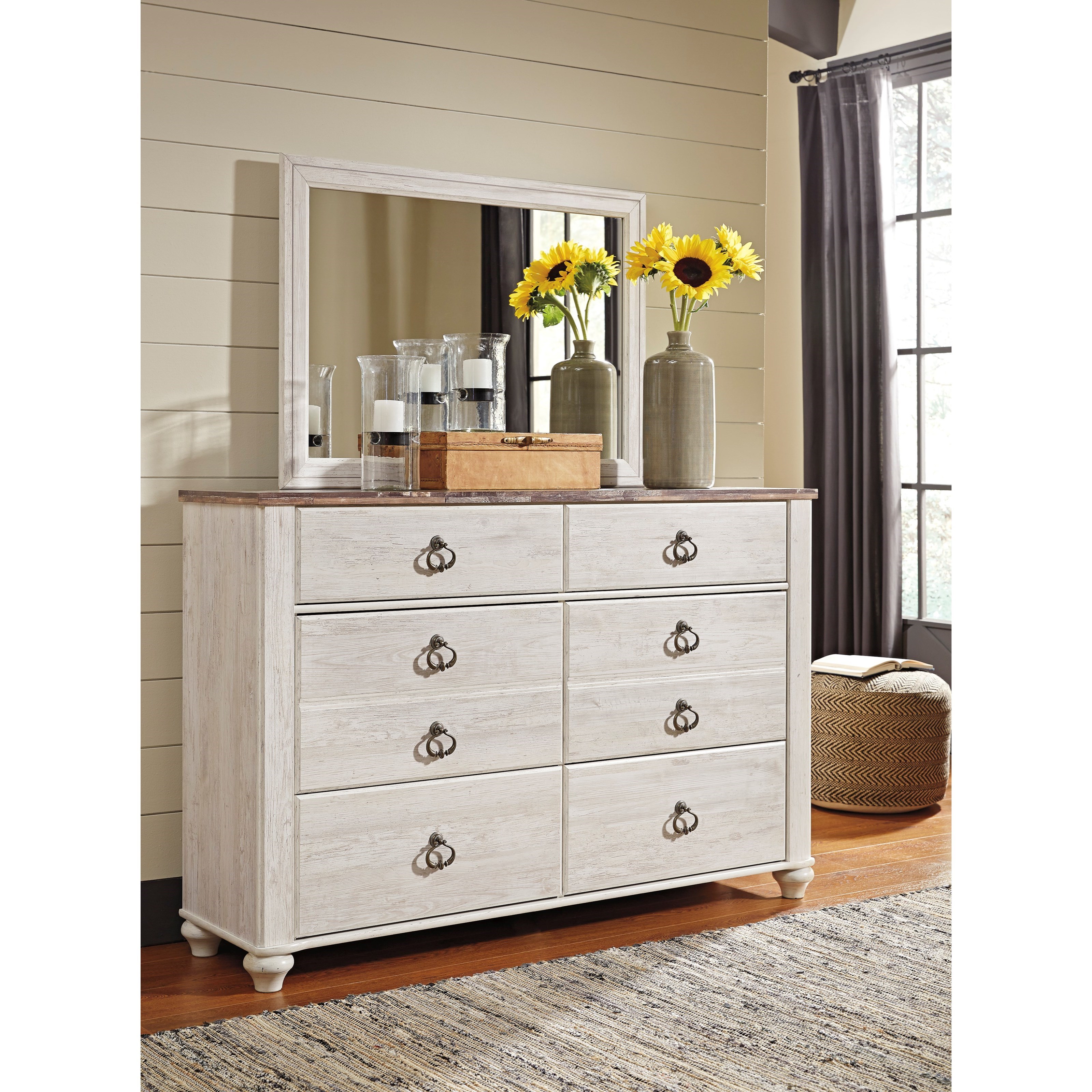 Ashley furniture outlet rustic dresser