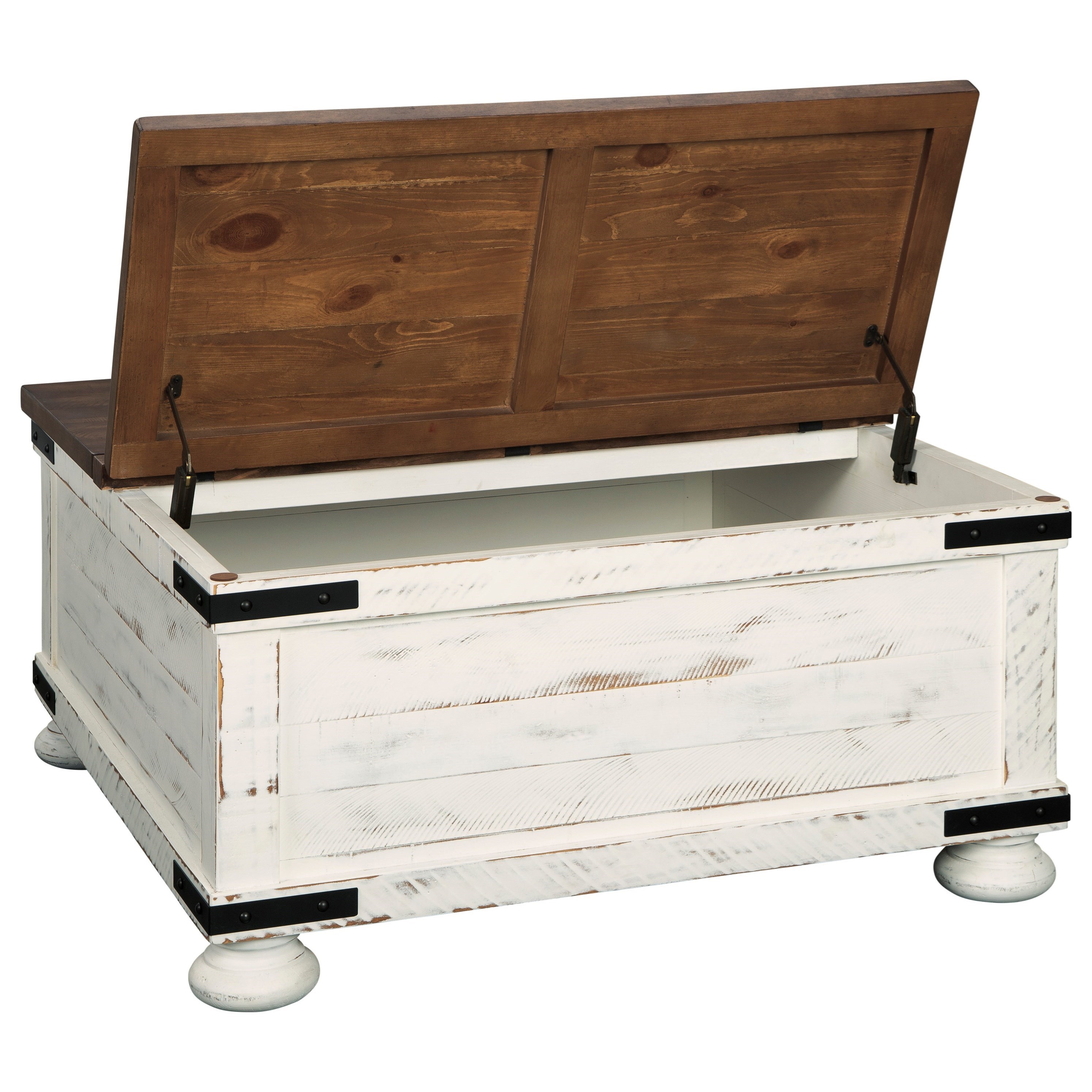 Wystfield cocktail table with clearance storage