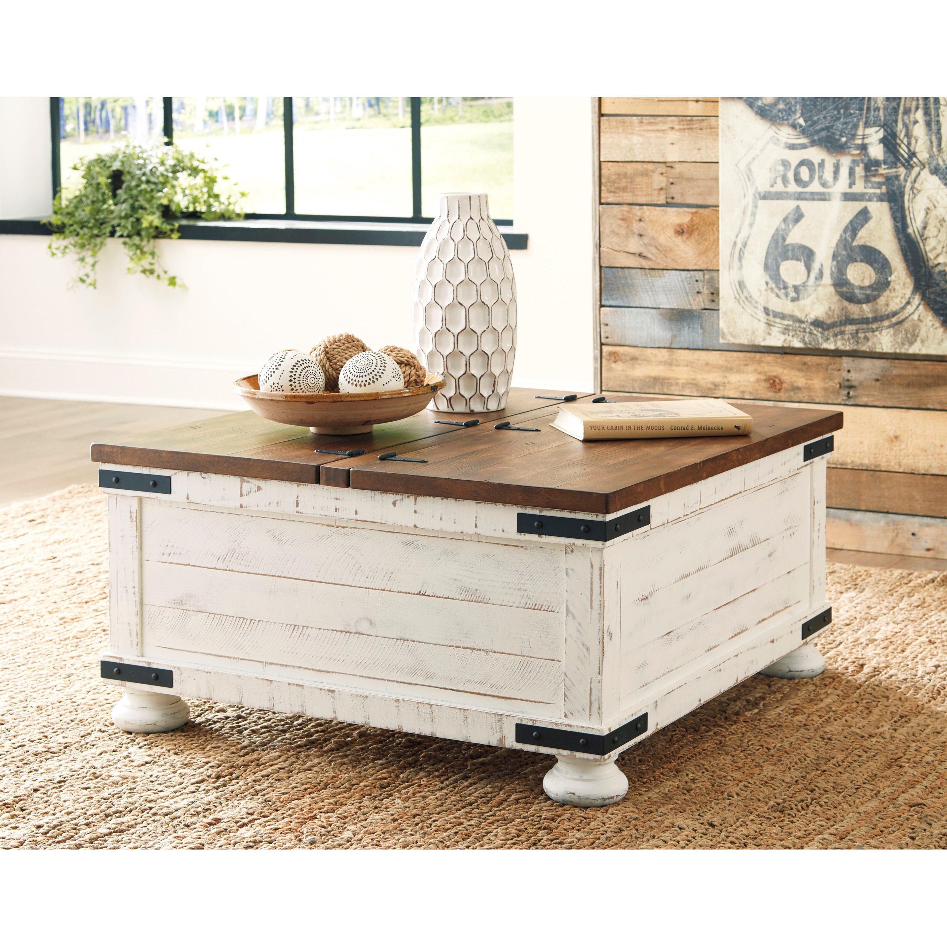 Ashley furniture farmhouse coffee table cheap