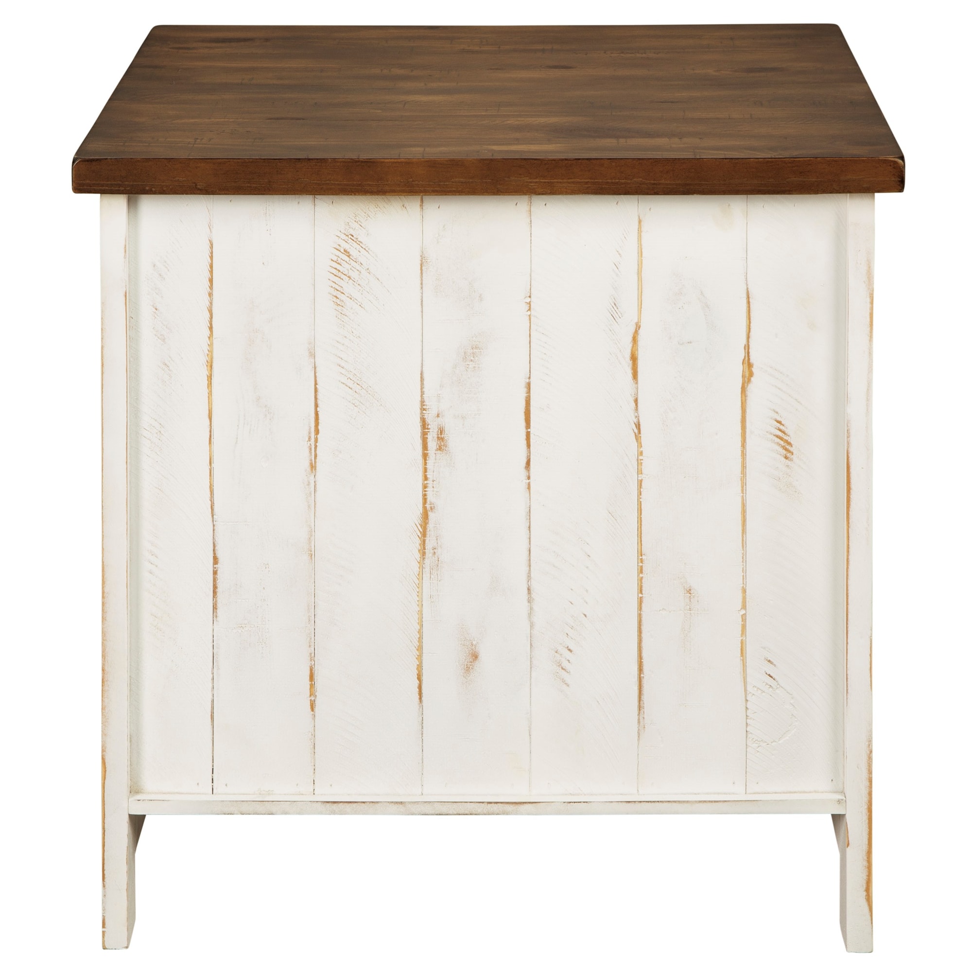 Signature Design by Ashley Wystfield T4593 Farmhouse Rectangular End Table with TwoTone Finish
