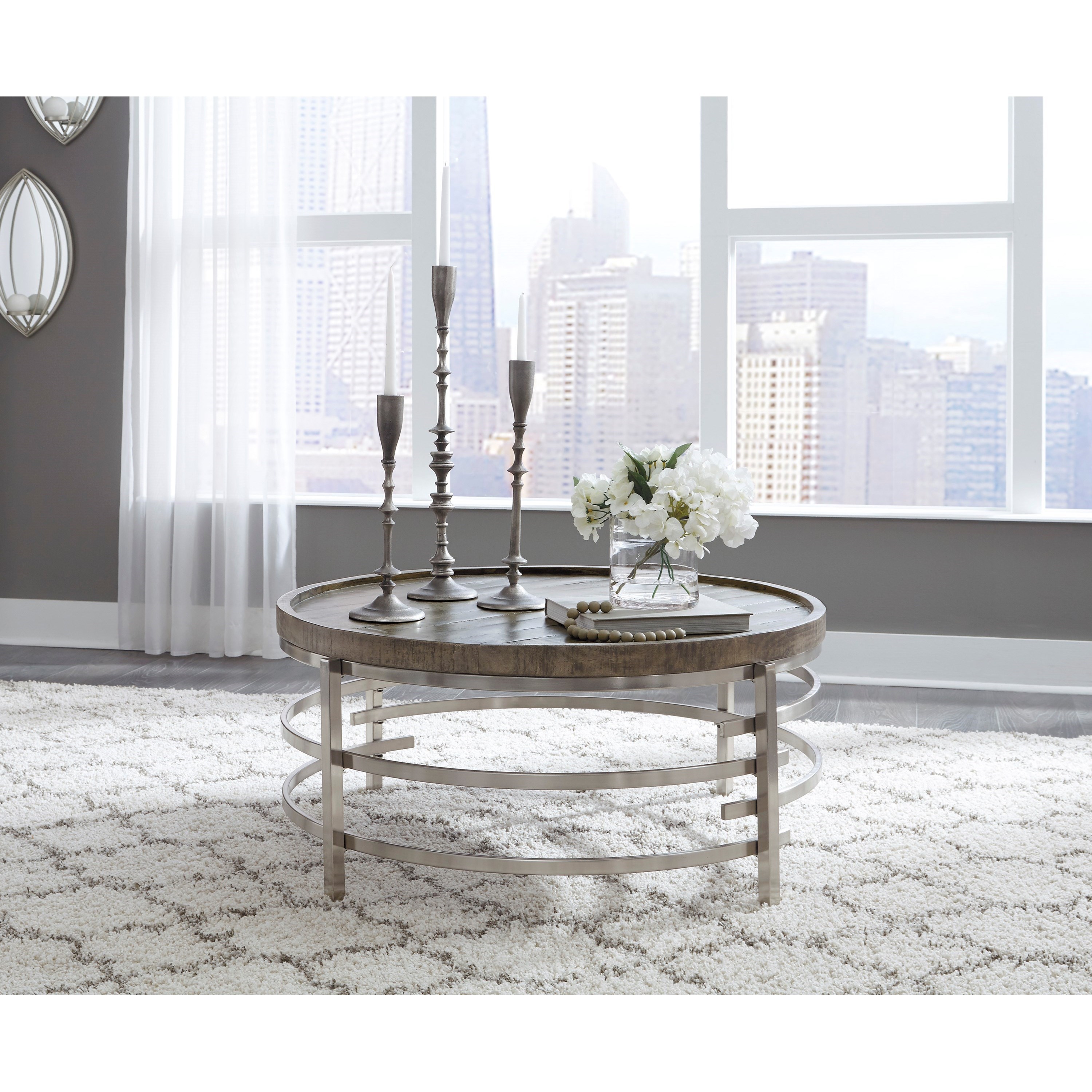 Zinelli round cheap cocktail table
