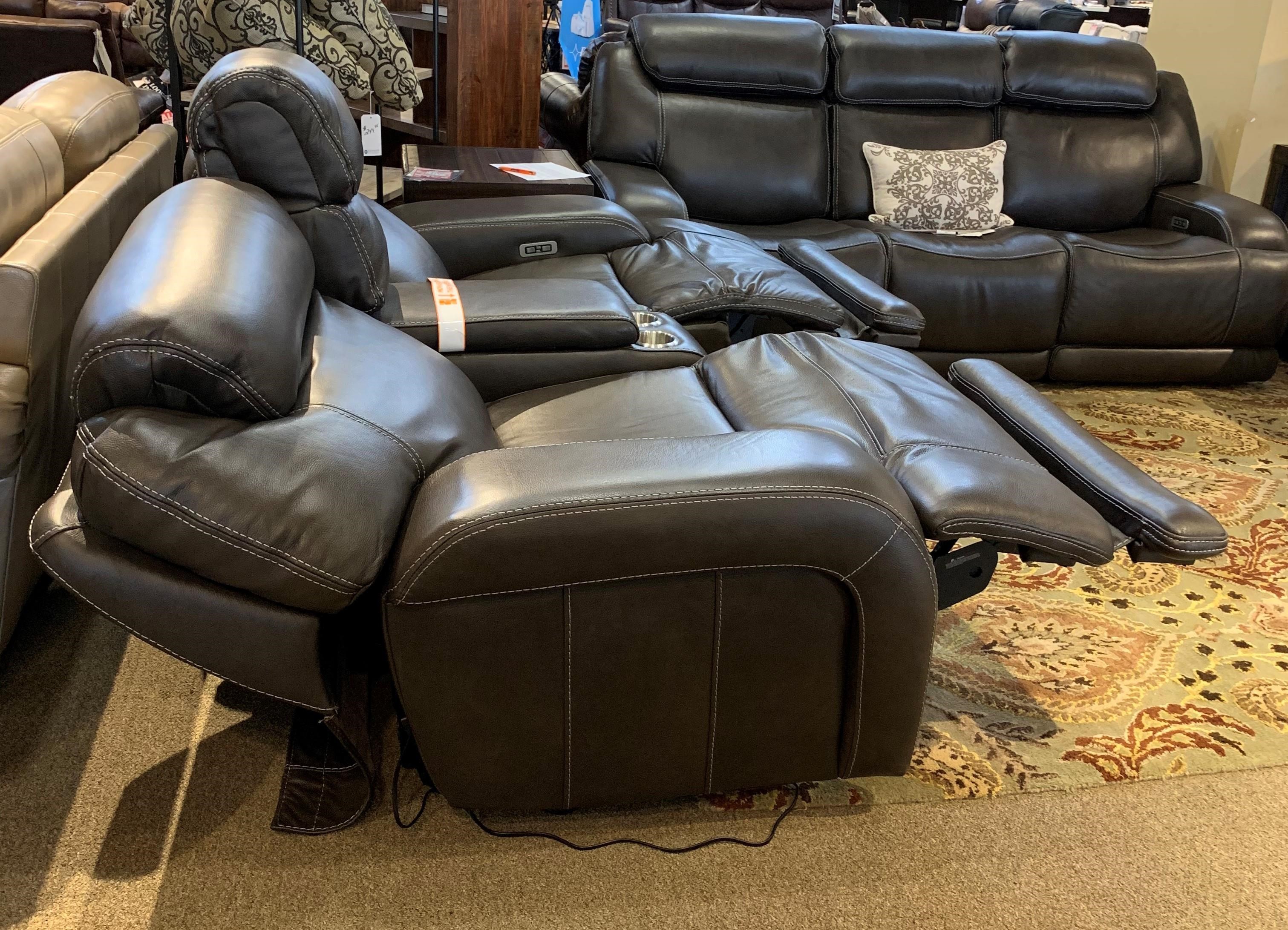 Simon Li Ferrara UM1213BH Ferrara Reclining Leather Loveseat