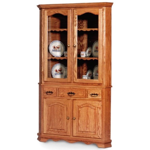 Corner china sales cabinet hutch