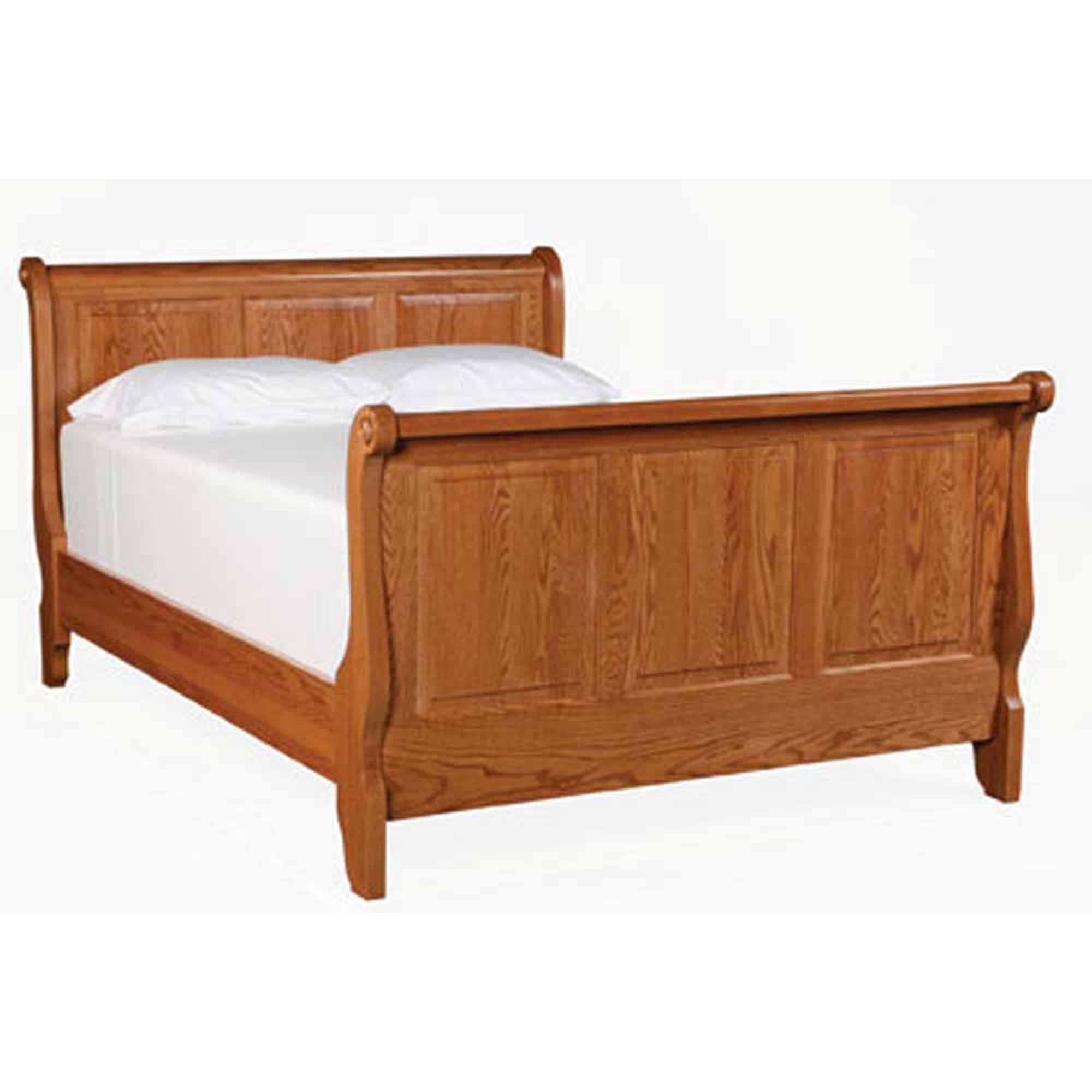 Simply Amish Heritage Amish SBRPB09B3 Queen Raised Panel Sleigh Bed Mueller Furniture